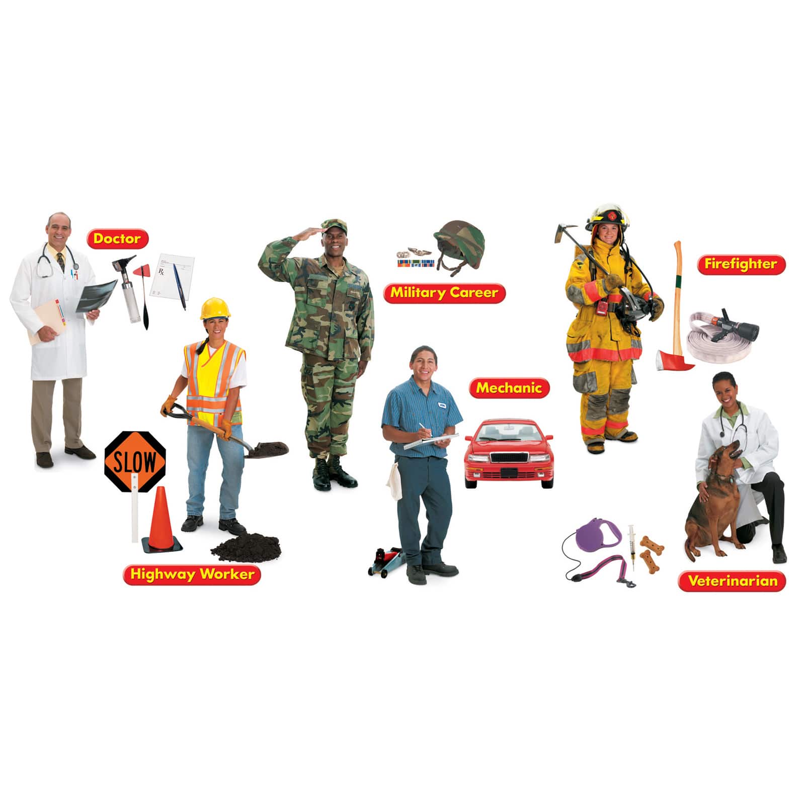 Trend Enterprises® Community Helpers Bulletin Board Set