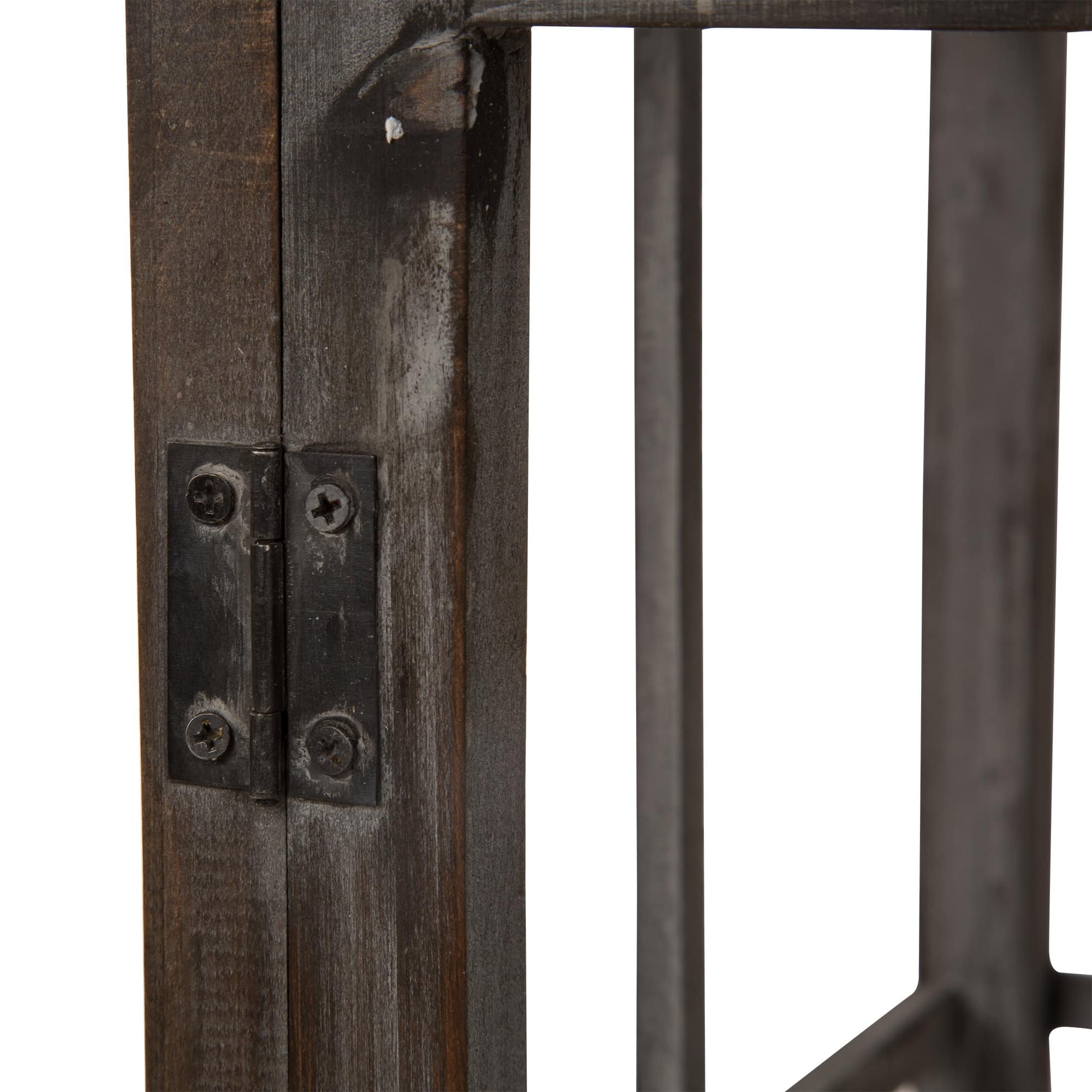 Glitzhome&#xAE; Oversized Wood &#x26; Metal Lantern Set