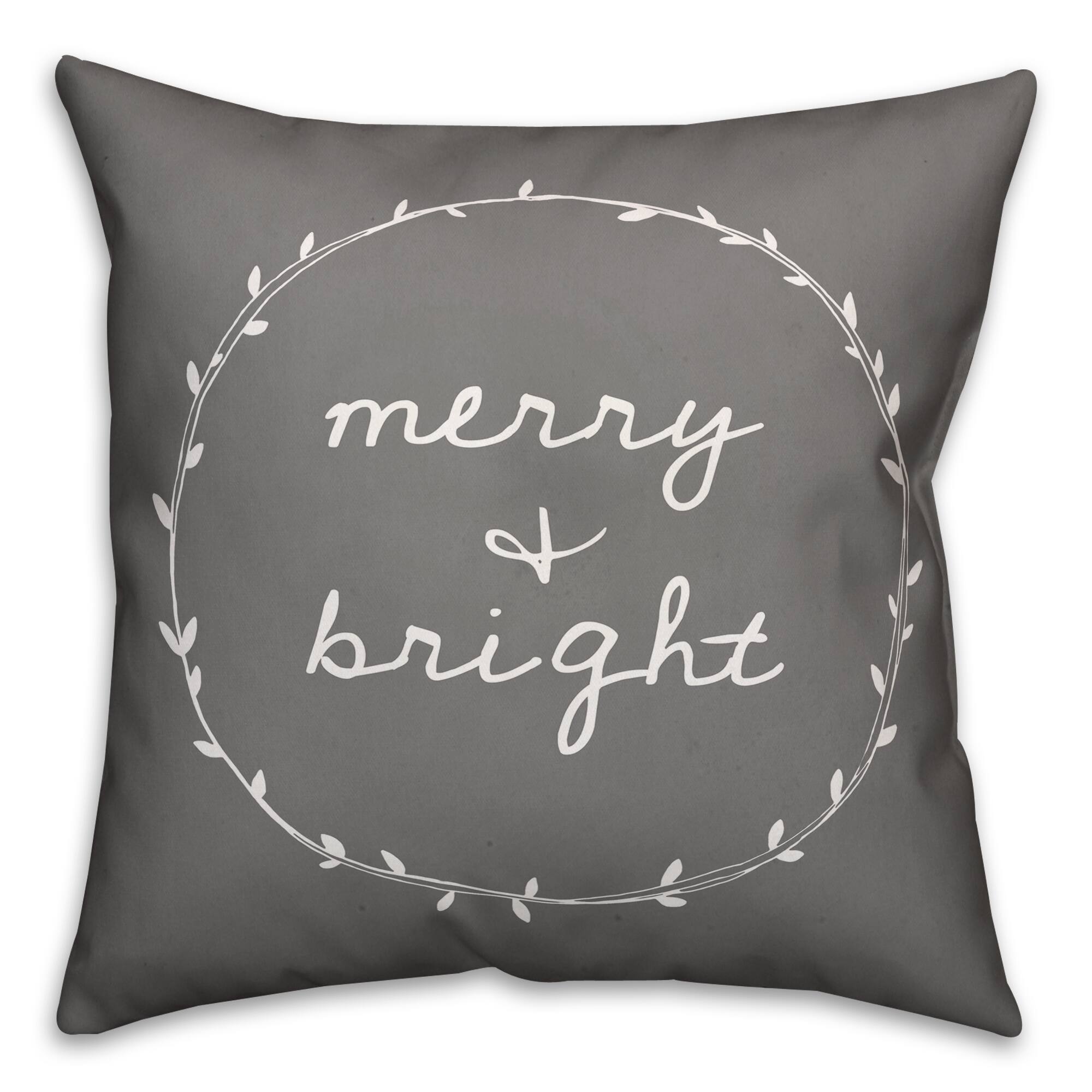 Merry & Bright Throw Pillow Michaels