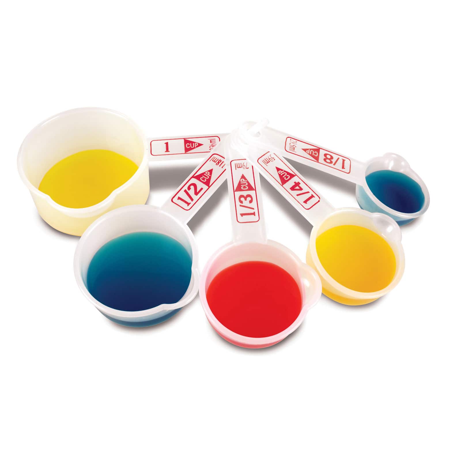 Learning Resources&#xAE; Measuring Cups, 5 Per Set, 6 Sets