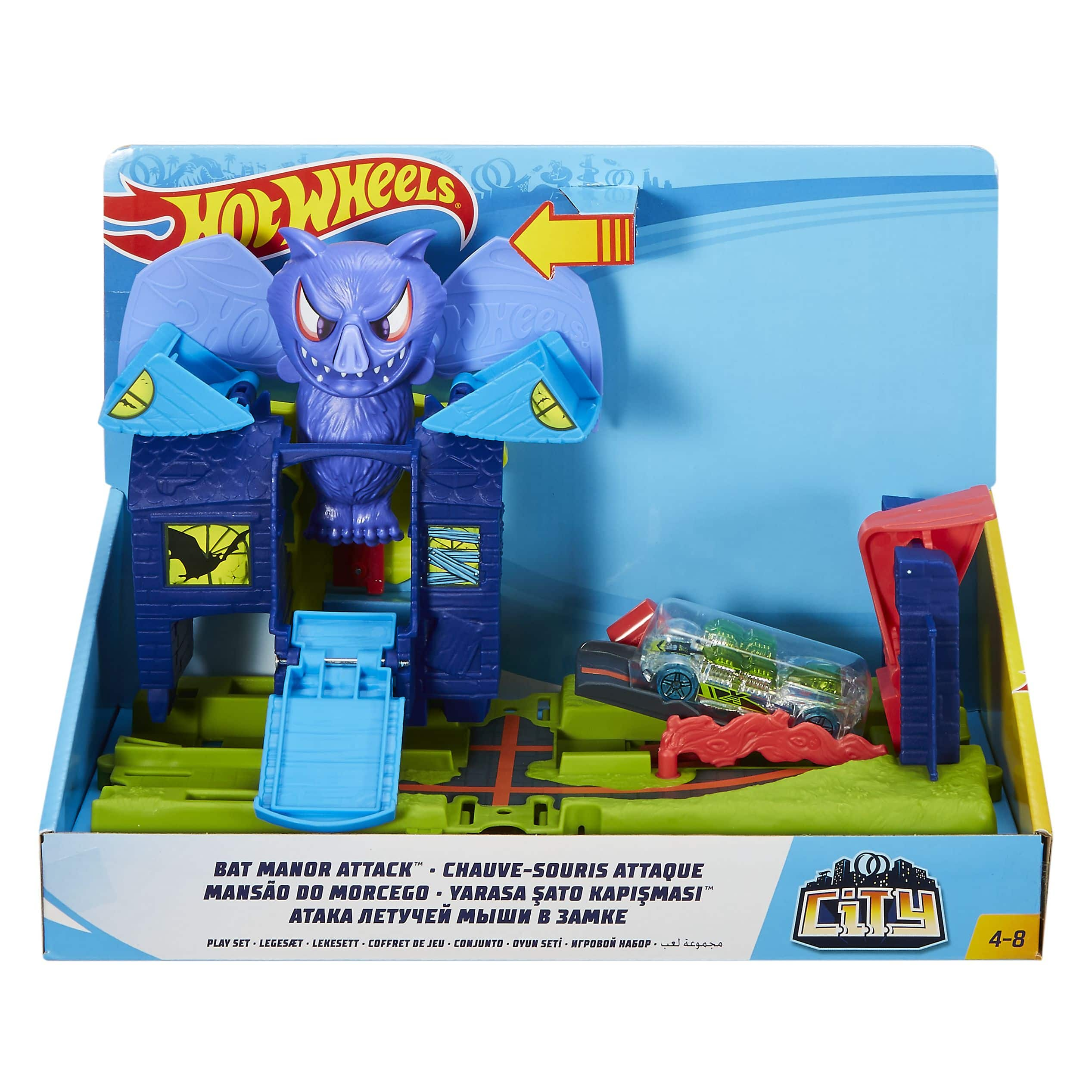 hot wheels city nemesis attack playset