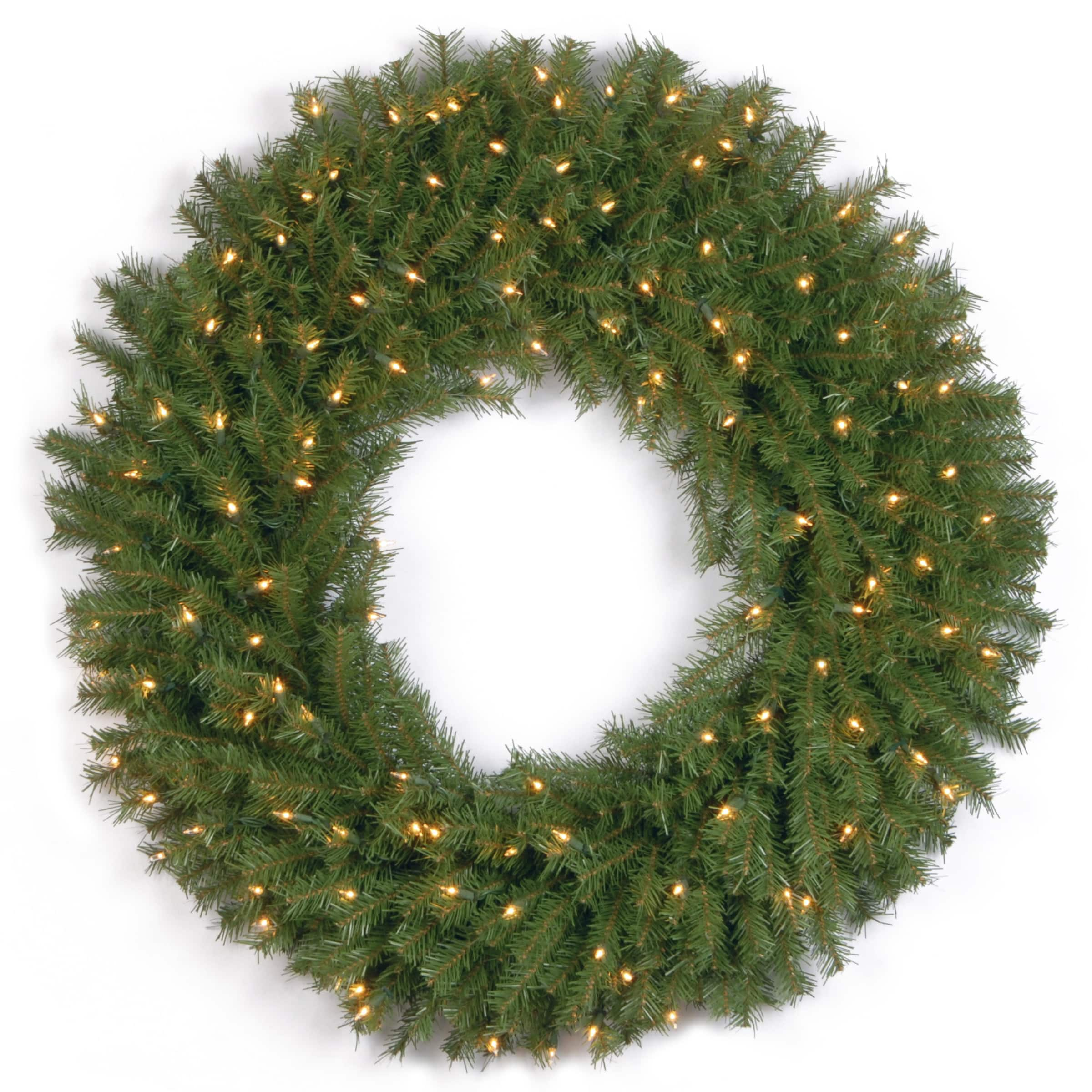 36&#x22; Norwood Fir Wreath with 100ct. Clear Lights