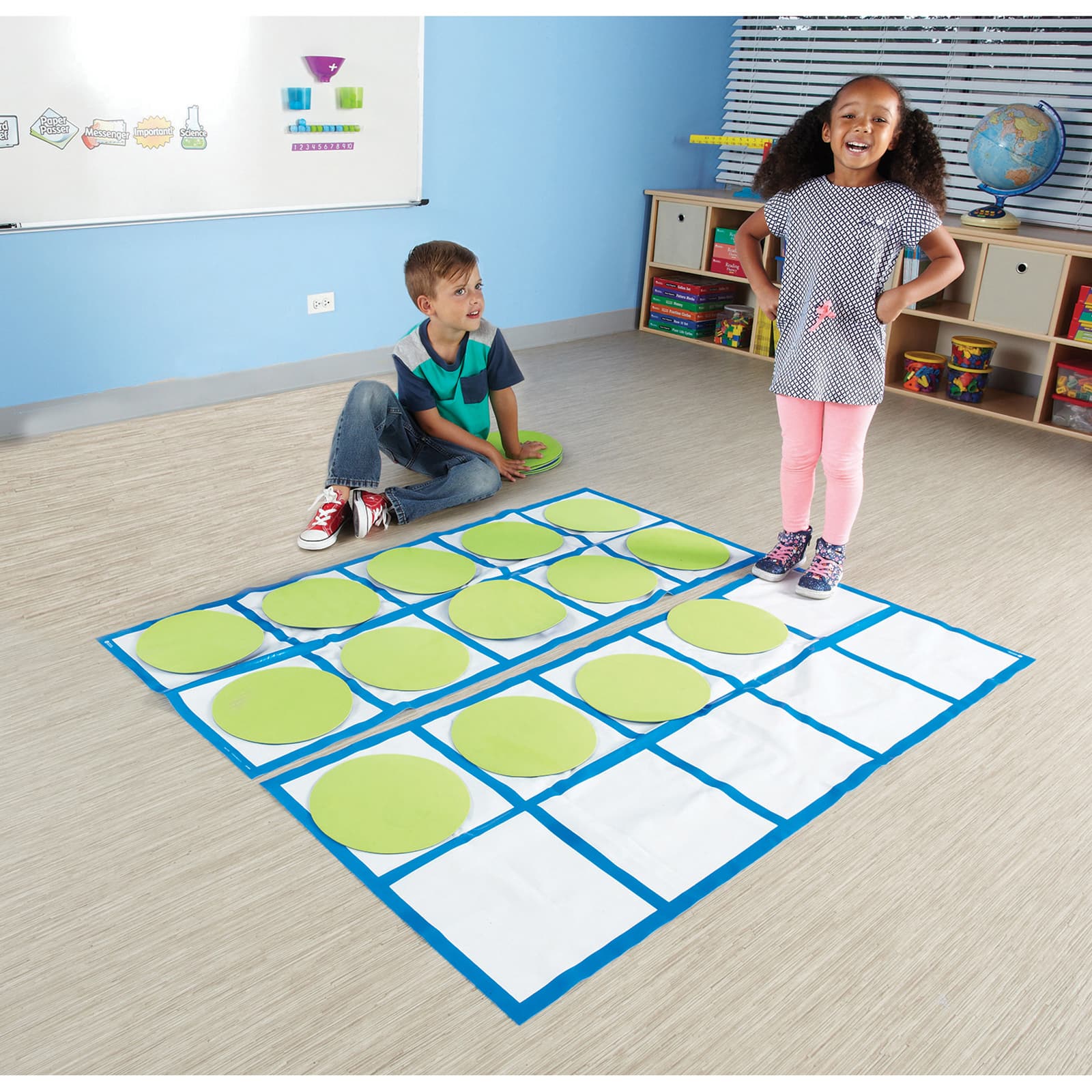 Learning Essentials&#x2122; Ten-Frame Floor Mat Activity Set