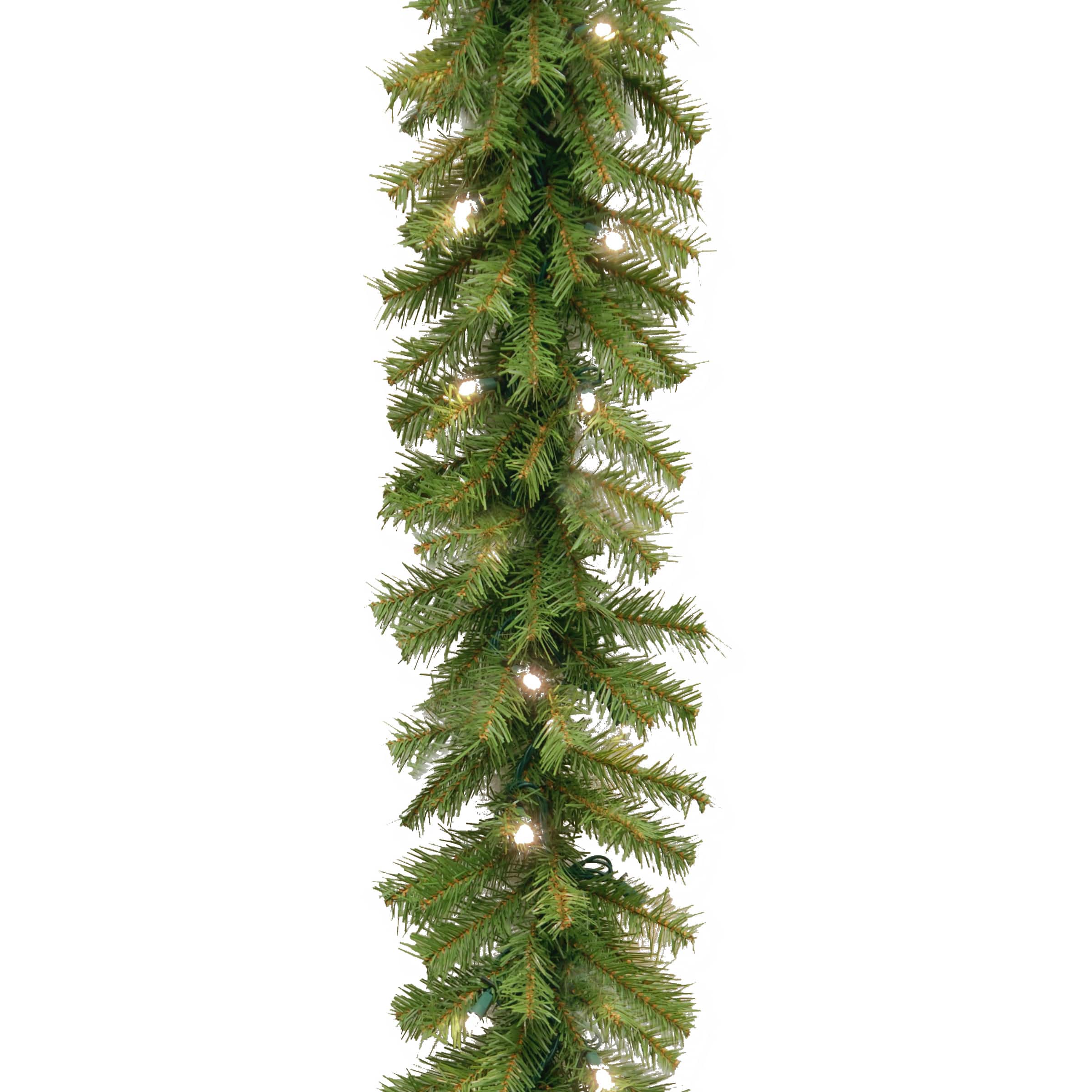 9ft. Norwood Fir Garland, Soft White LED Lights