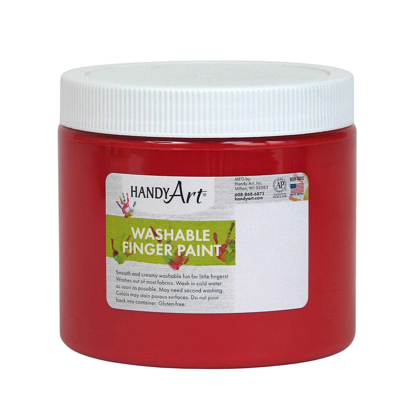 Handy Art® Washable Finger Paint, 12ct.
