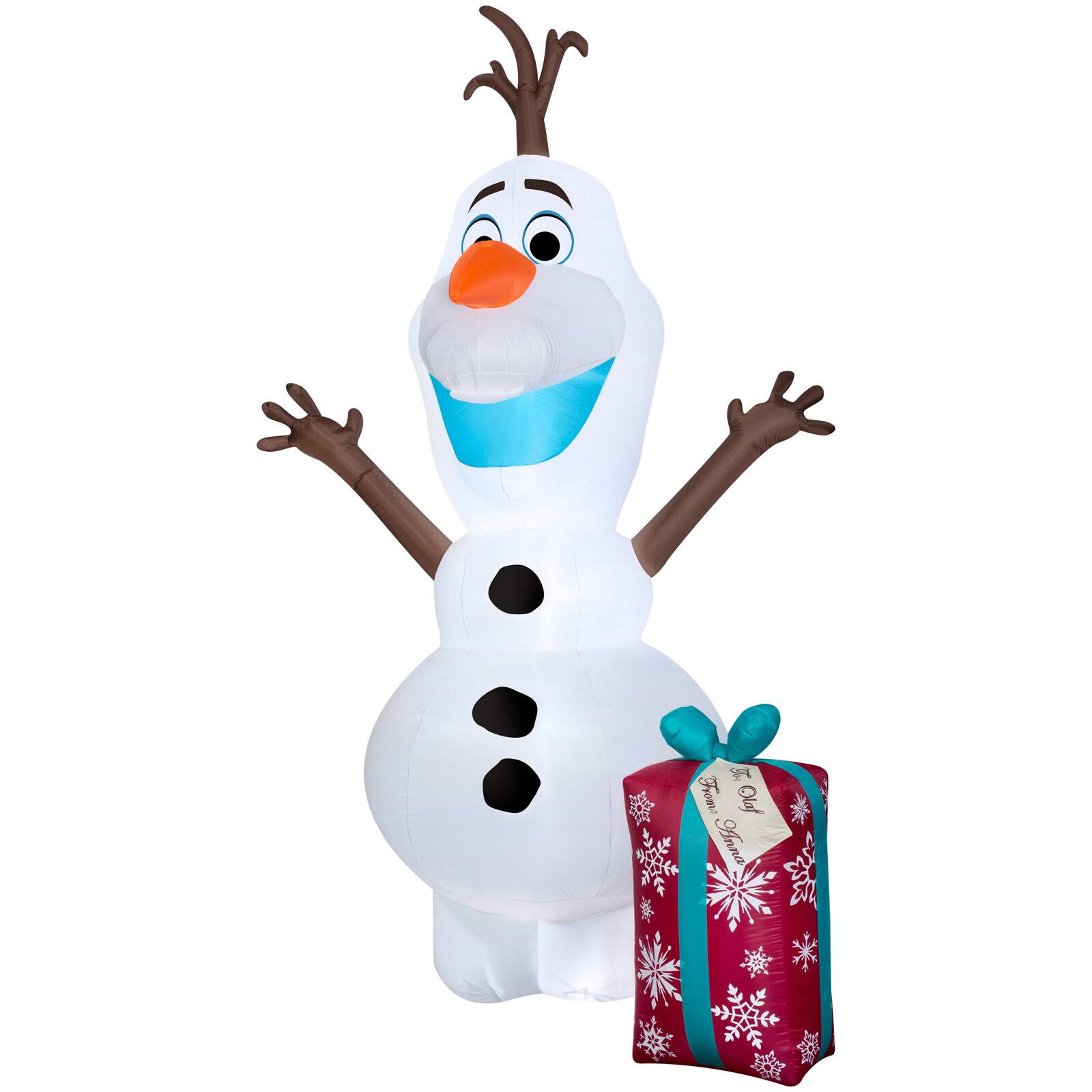 Find the Airblown® Inflatable Christmas Olaf with Present at Michaels