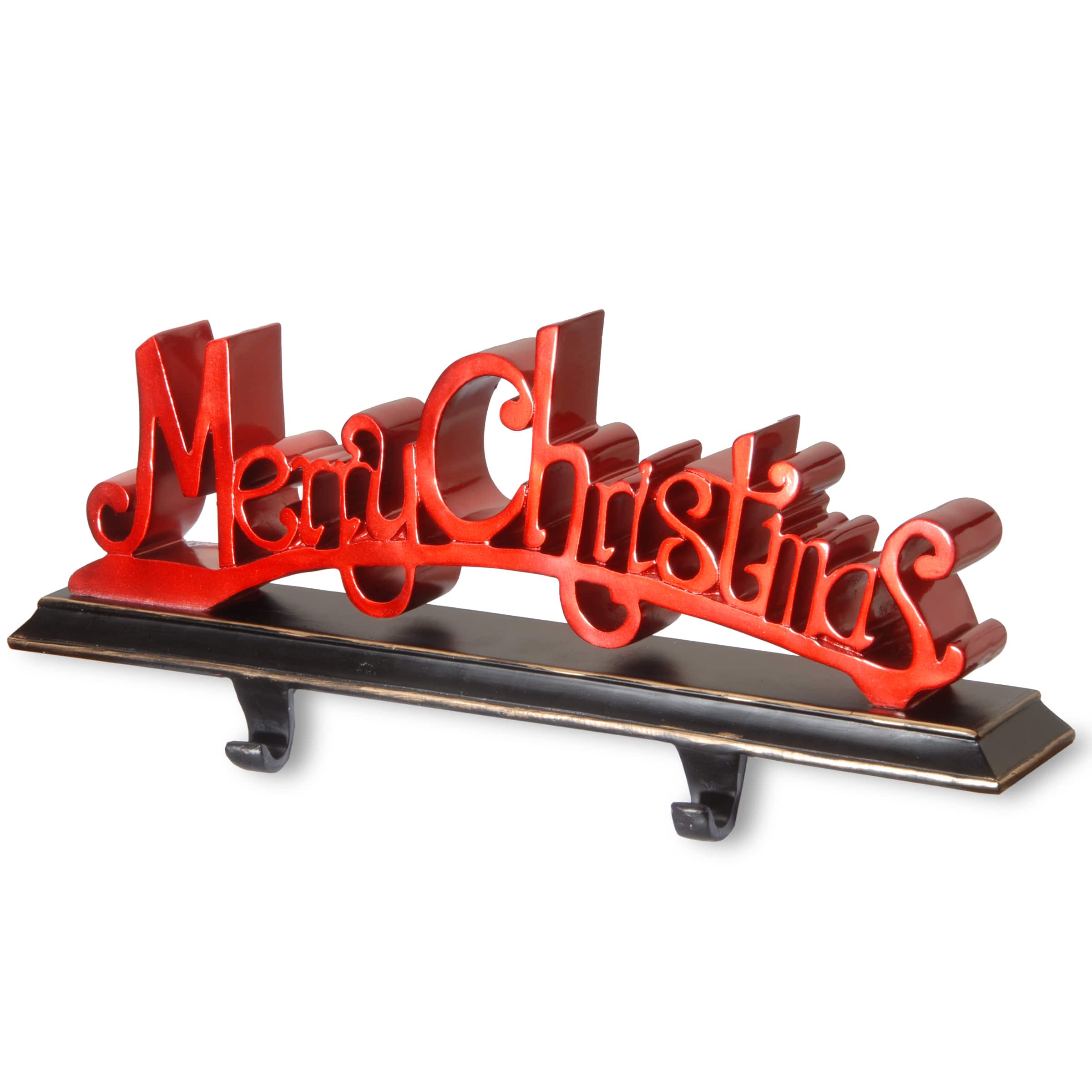 Christmas Stocking Holder Hanger Brushed Silver Metal Blank Base Holiday 