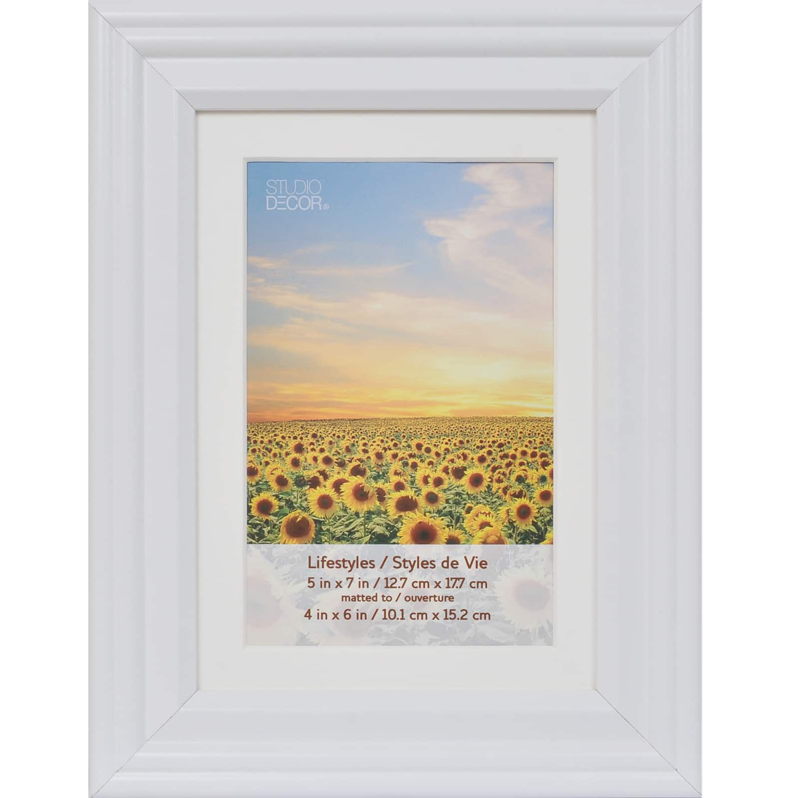 White 4 x 6 Frame with Mat Lifestyles by Studio Decor®, 5 Pack
