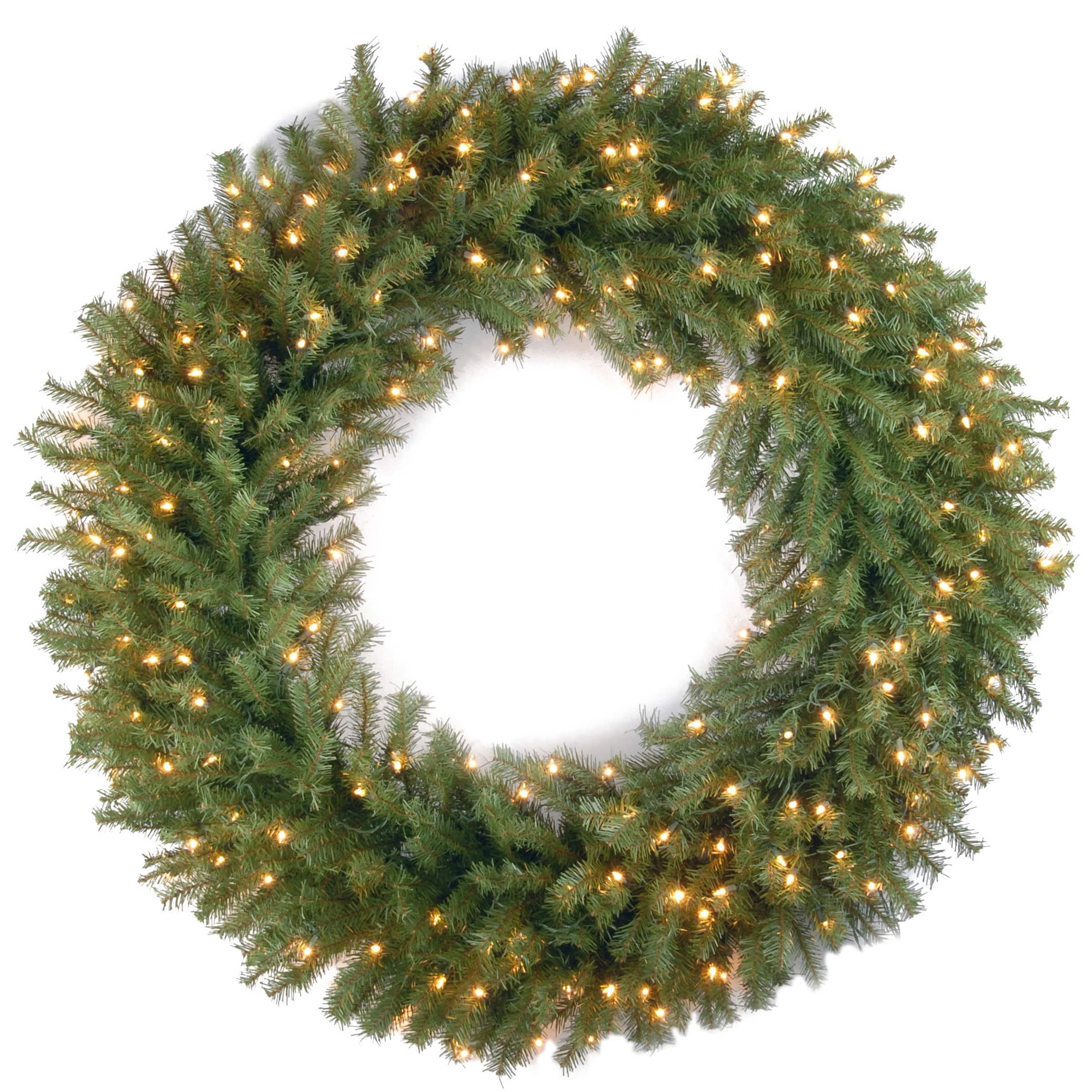 42&#x22; Norwood Fir Wreath With Clear Lights