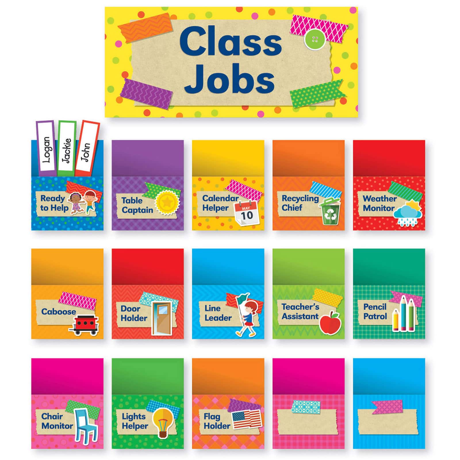 Tape It Up! Class Jobs Bulletin Board Set