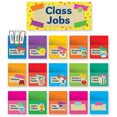 Tape It Up! Class Jobs Bulletin Board Set | Michaels