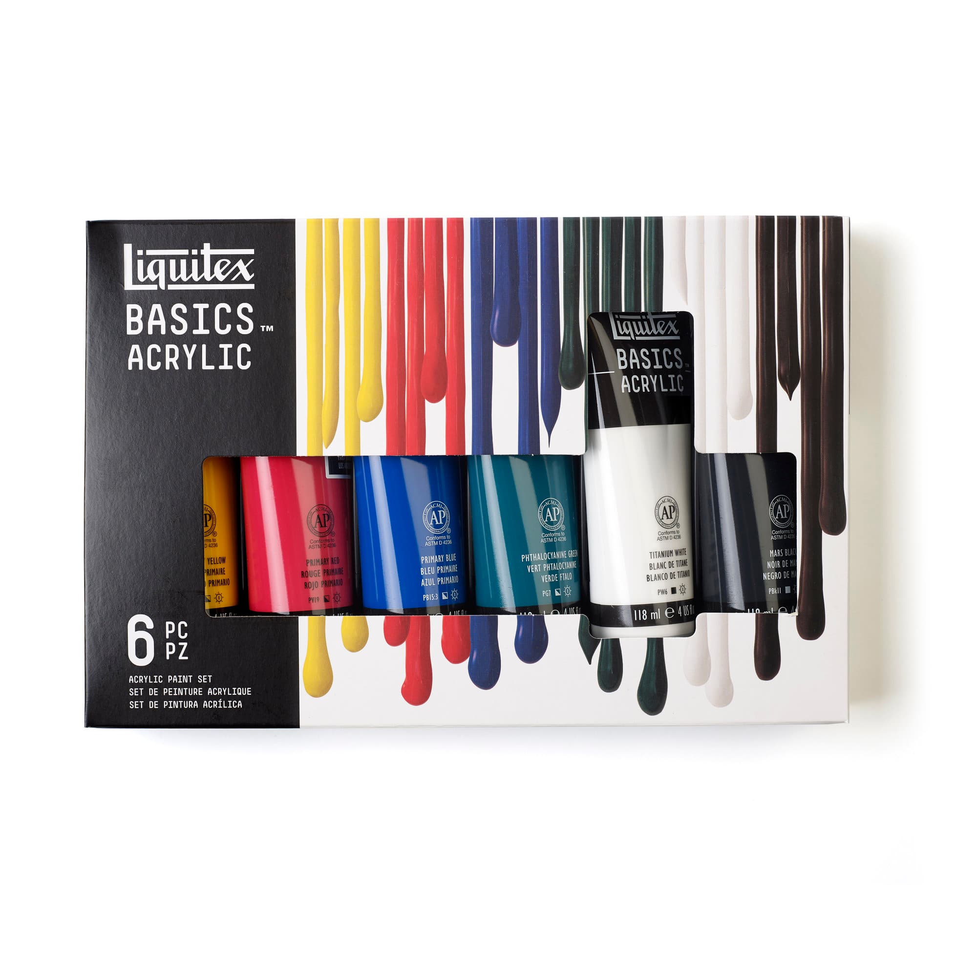 6 Packs: 6 ct. (36 total) Liquitex® Heavy Body Acrylic™ Classics Paint Set