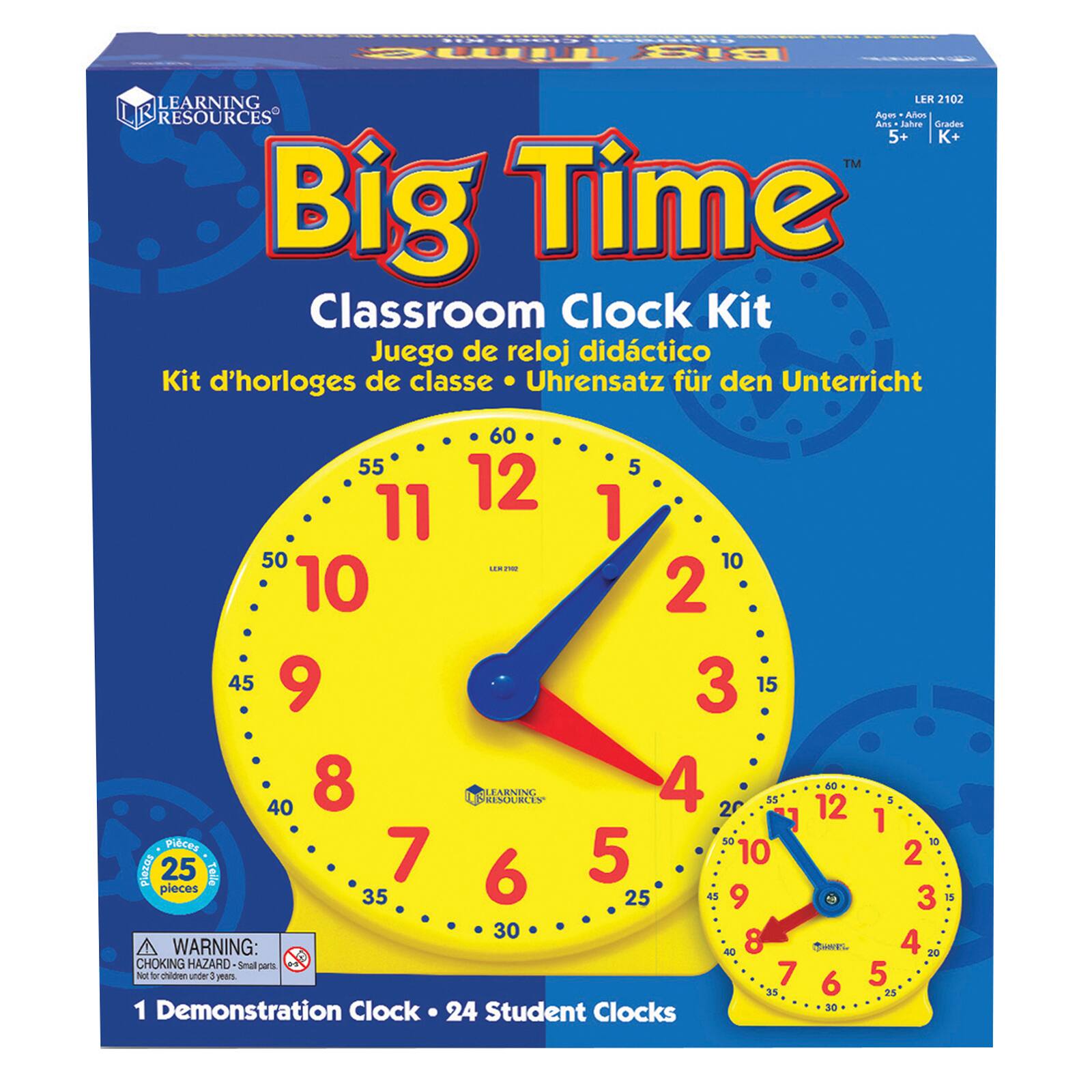 Learning Resources® Big Time™ Classroom Clock Kit