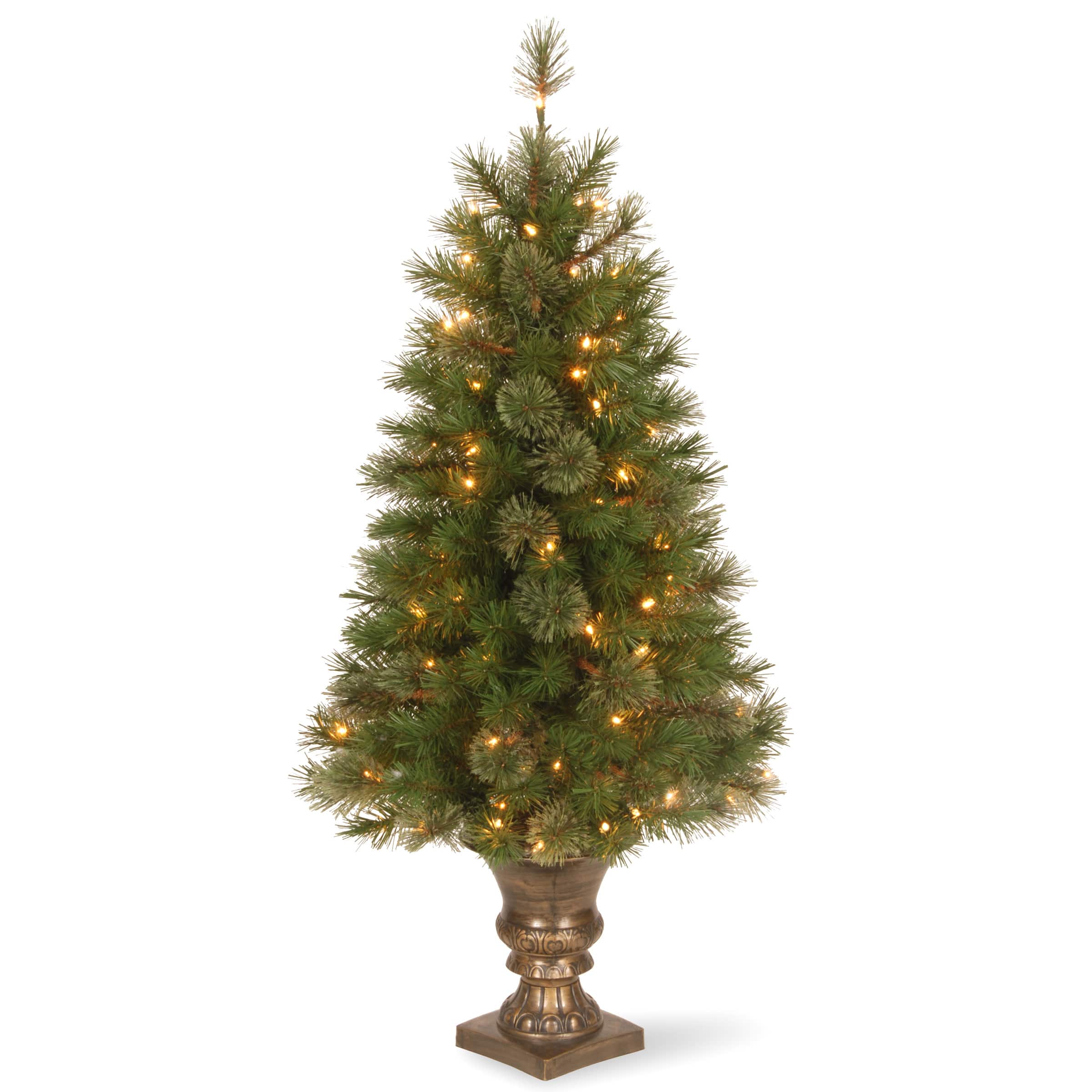 4ft. Prelit Atlanta Spruce Artificial Christmas Tree, Clear Lights