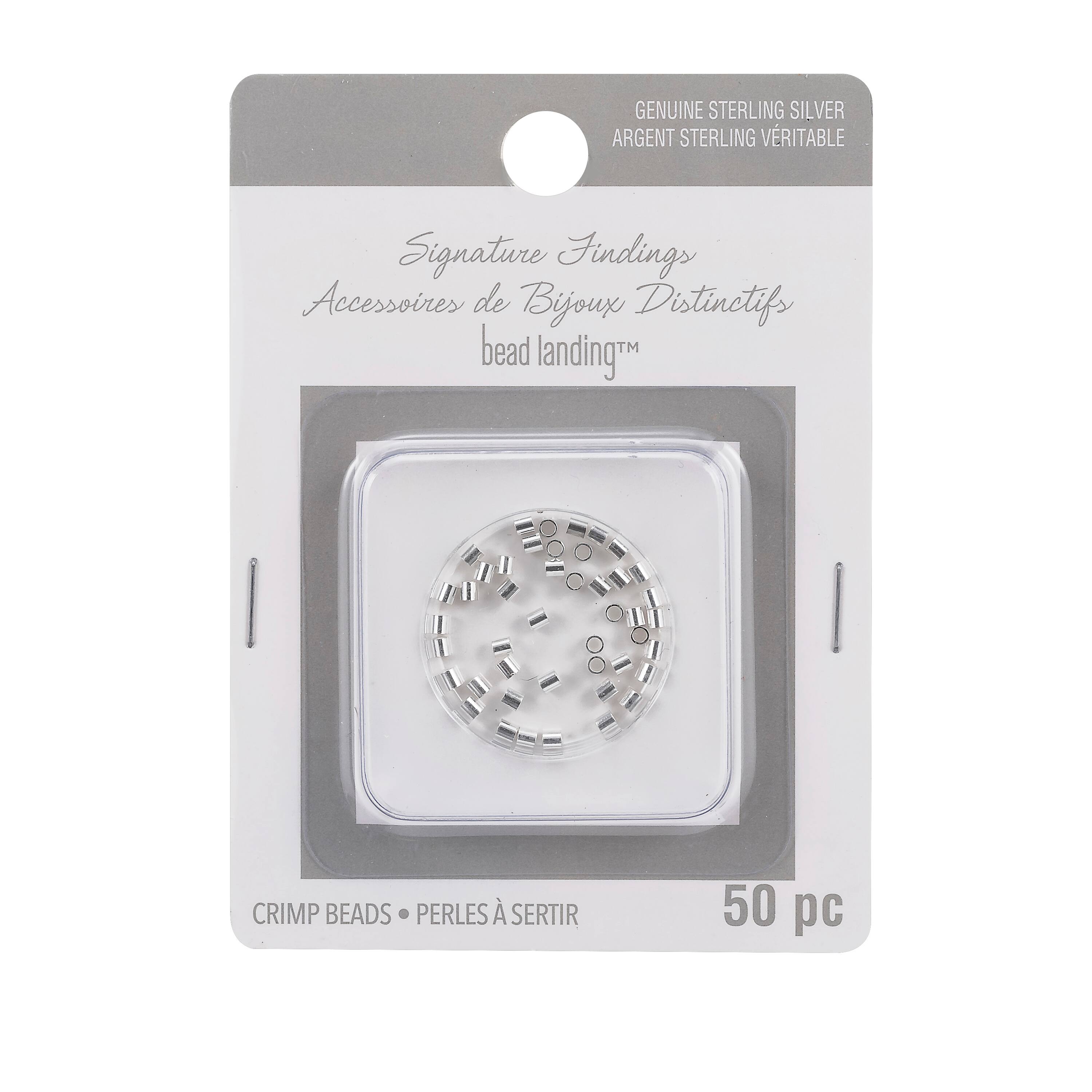 Signature Findings Silver Crimping Beads by Bead Landing&#x2122;