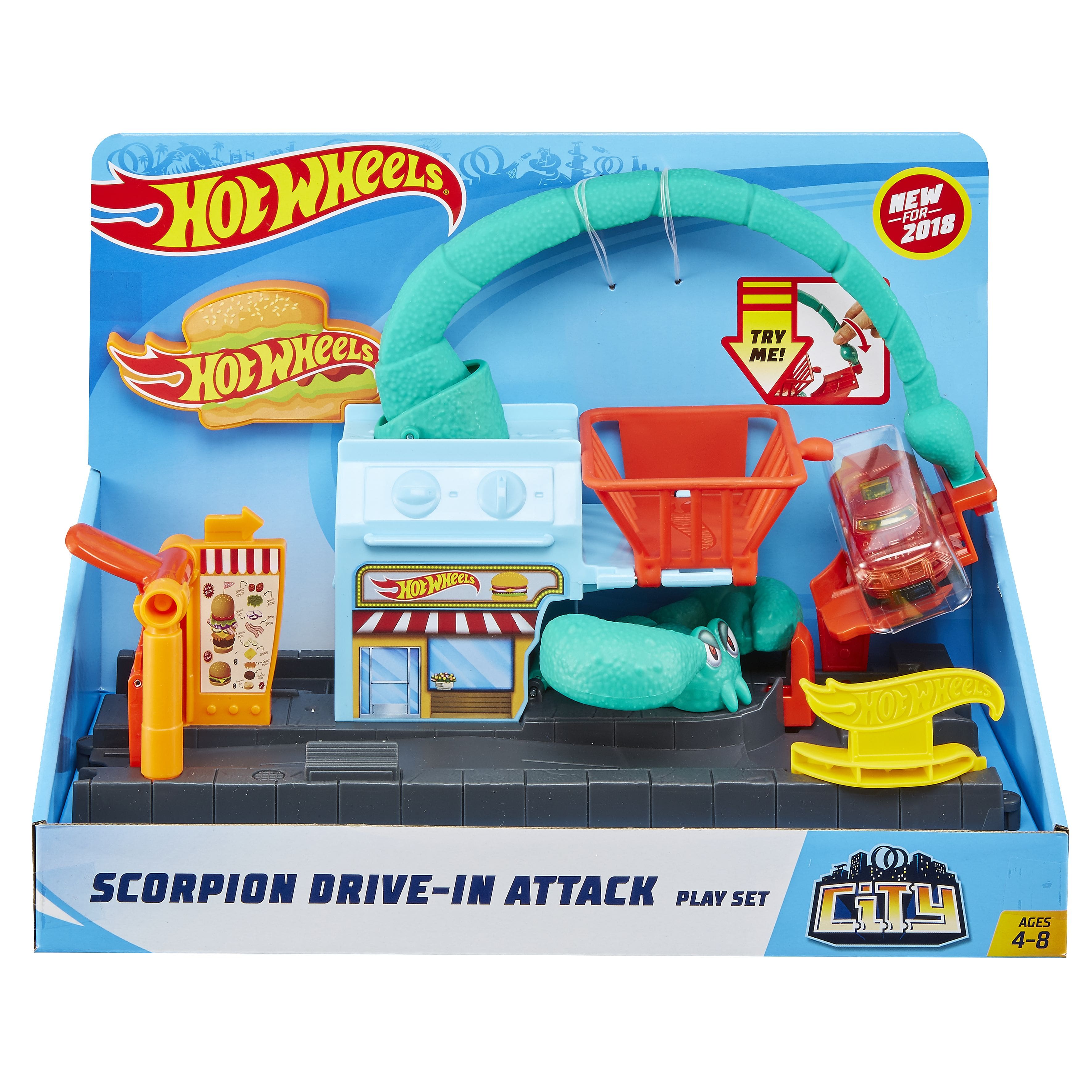 hot wheels city nemesis attack playset