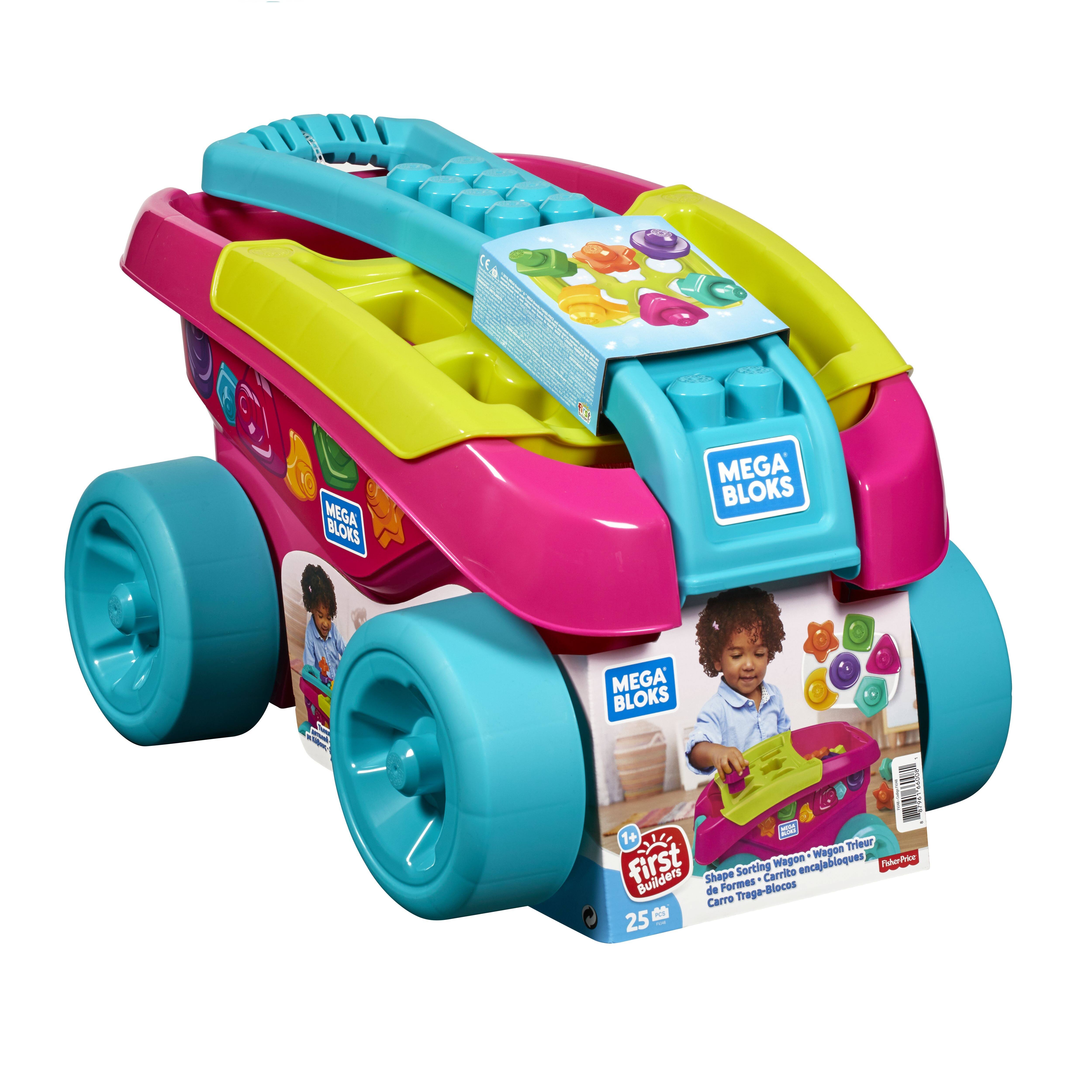 mega bloks pink wagon