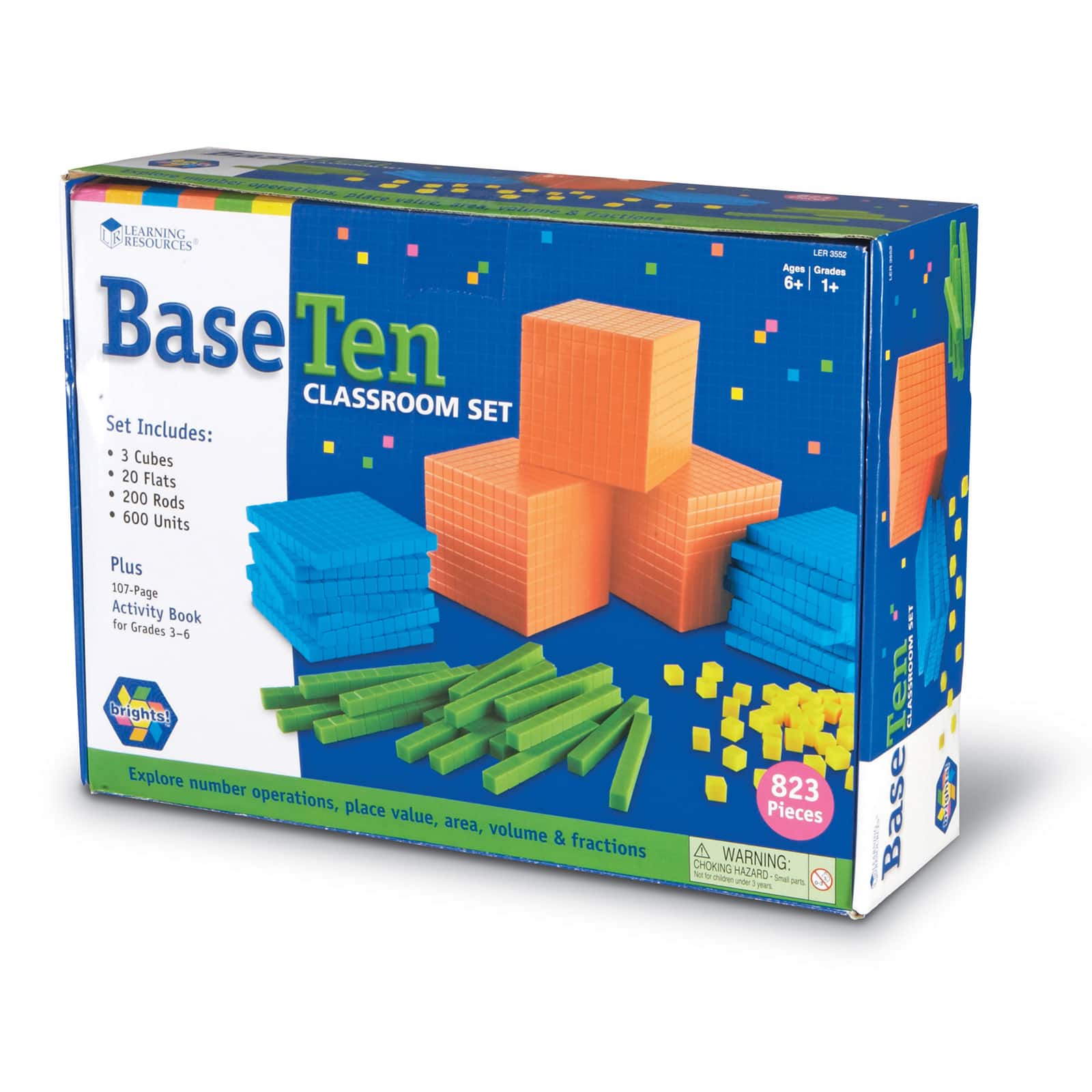 Learning Resources® Brights!™ Base 10 Classroom Set