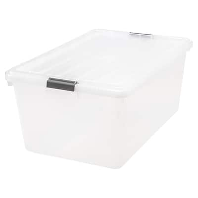 Iris® Clear 68 Qt Buckle Down Storage Box, 5 Pack | Michaels