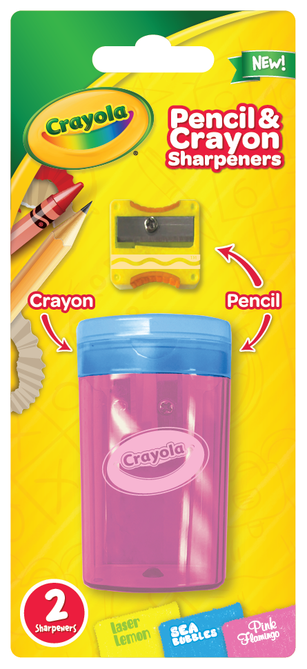 crayola crayons with sharpener