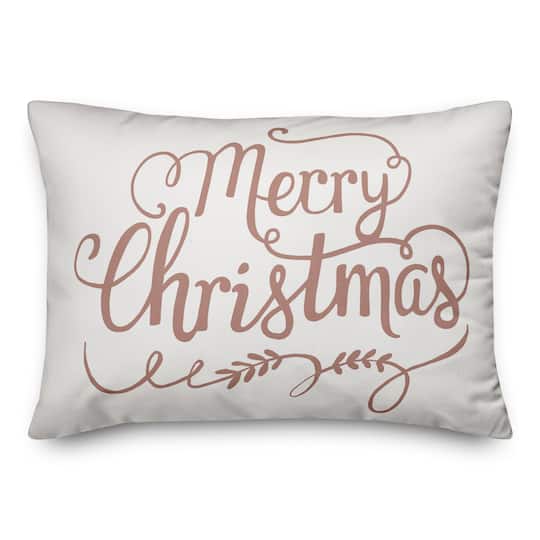 Pink Merry Christmas Throw Pillow  Michaels