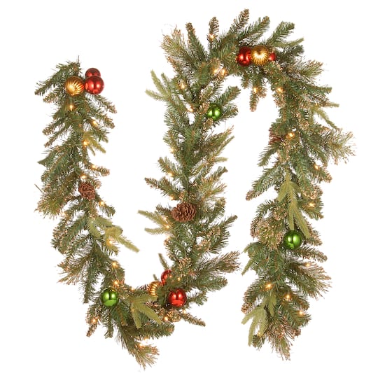 Shop the 9' x 12" Pre-lit Decorative Collection Artificial Christmas ...