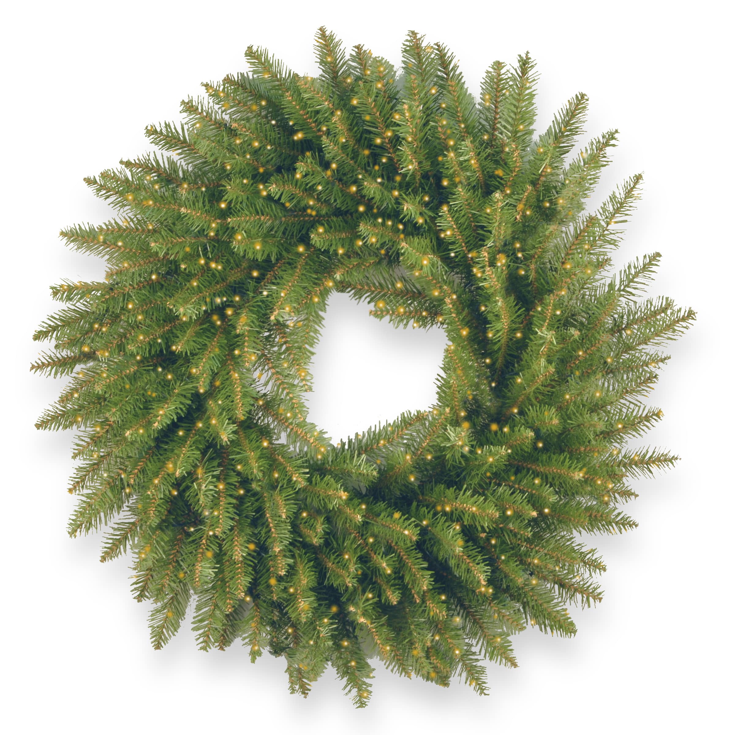 24&#x22; Kingswood&#xAE; Fir Wreath with 250ct. Warm White Battery Operated LED Infinity&#x2122; Lights