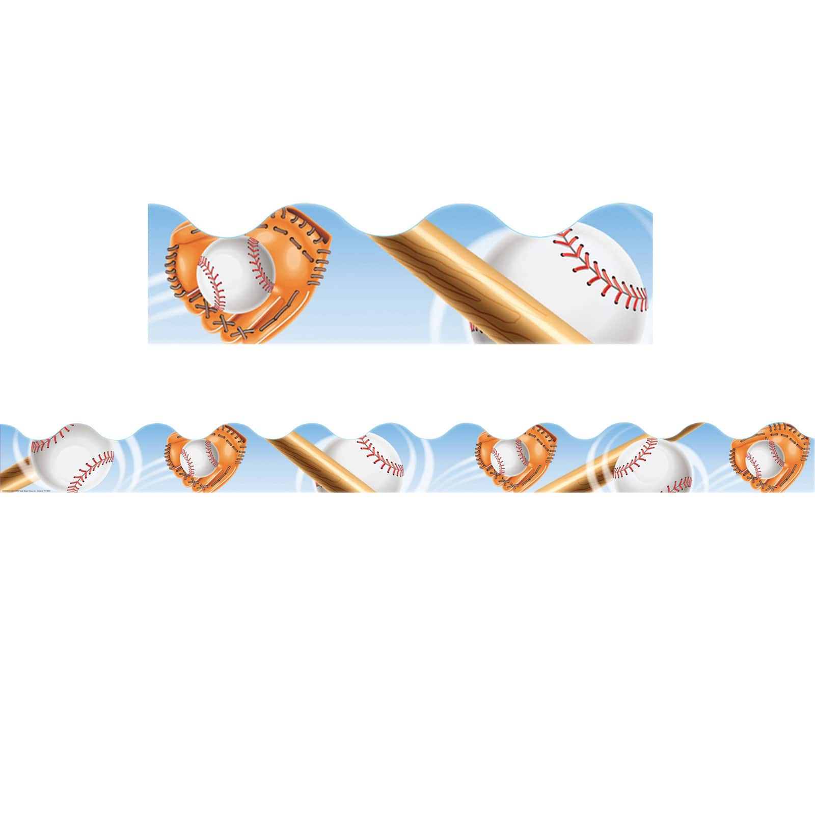 Eureka® Deco Trim® Baseball Borders, 222ft.