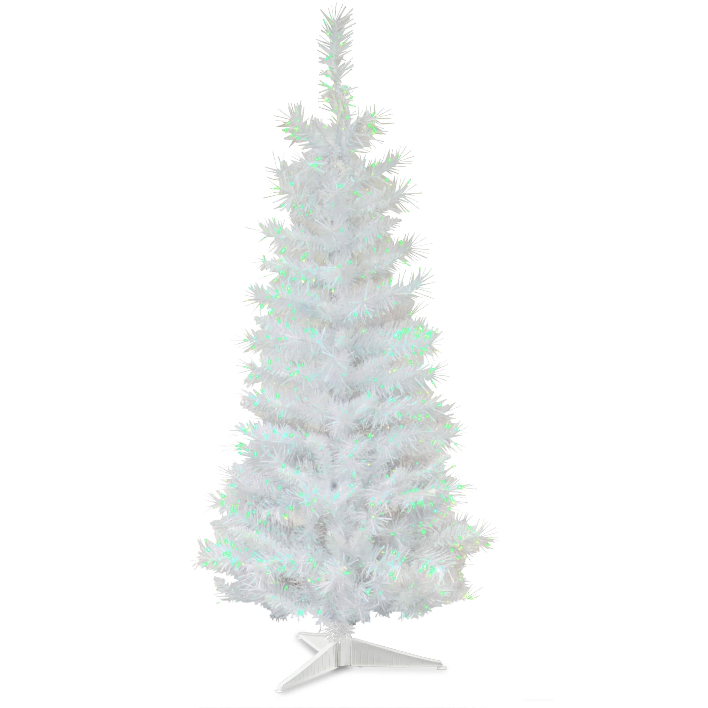 Unlit 3-Ft Snow White Artificial Sturdy Tabletop Charlie Brown Christmas Tree 