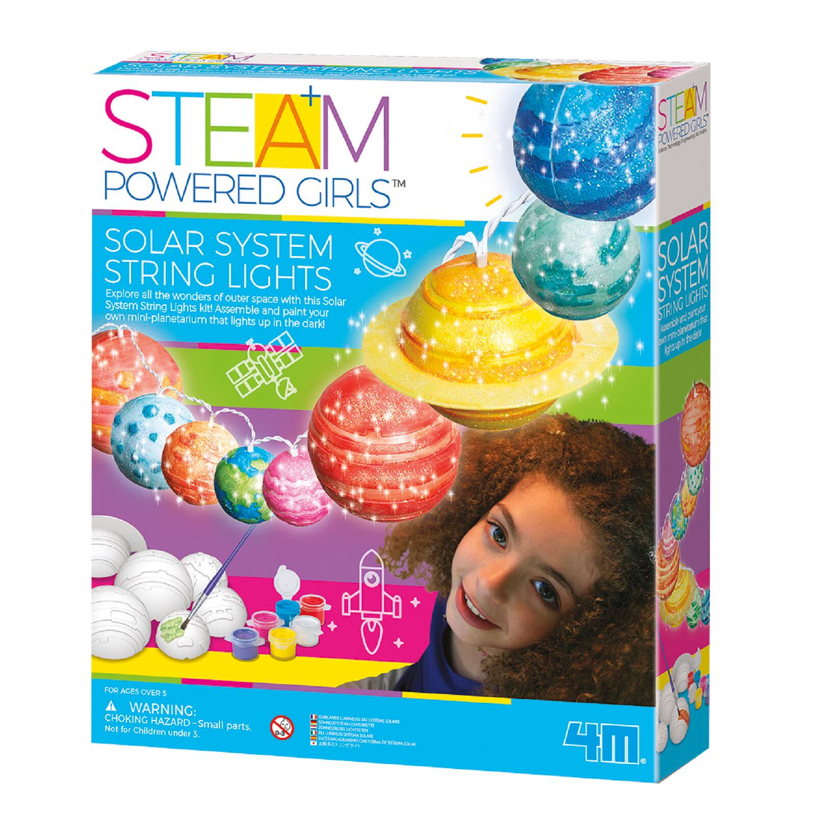 4m Steam Powered Girls Solar System String Lights