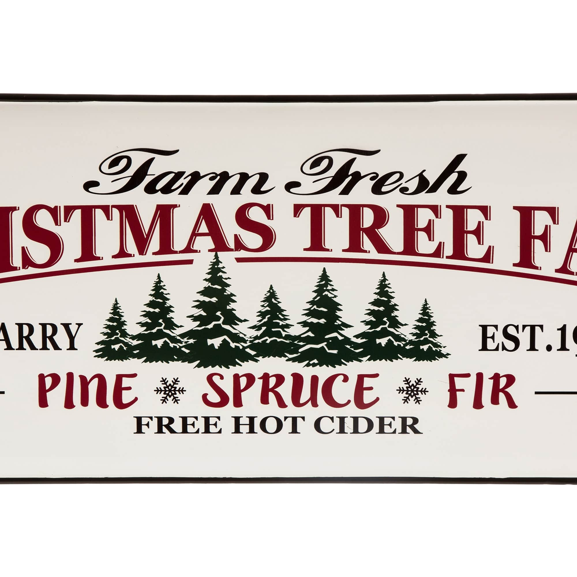 Download Buy The Glitzhome Christmas Tree Farm Farmhouse Metal Enamel Sign At Michaels