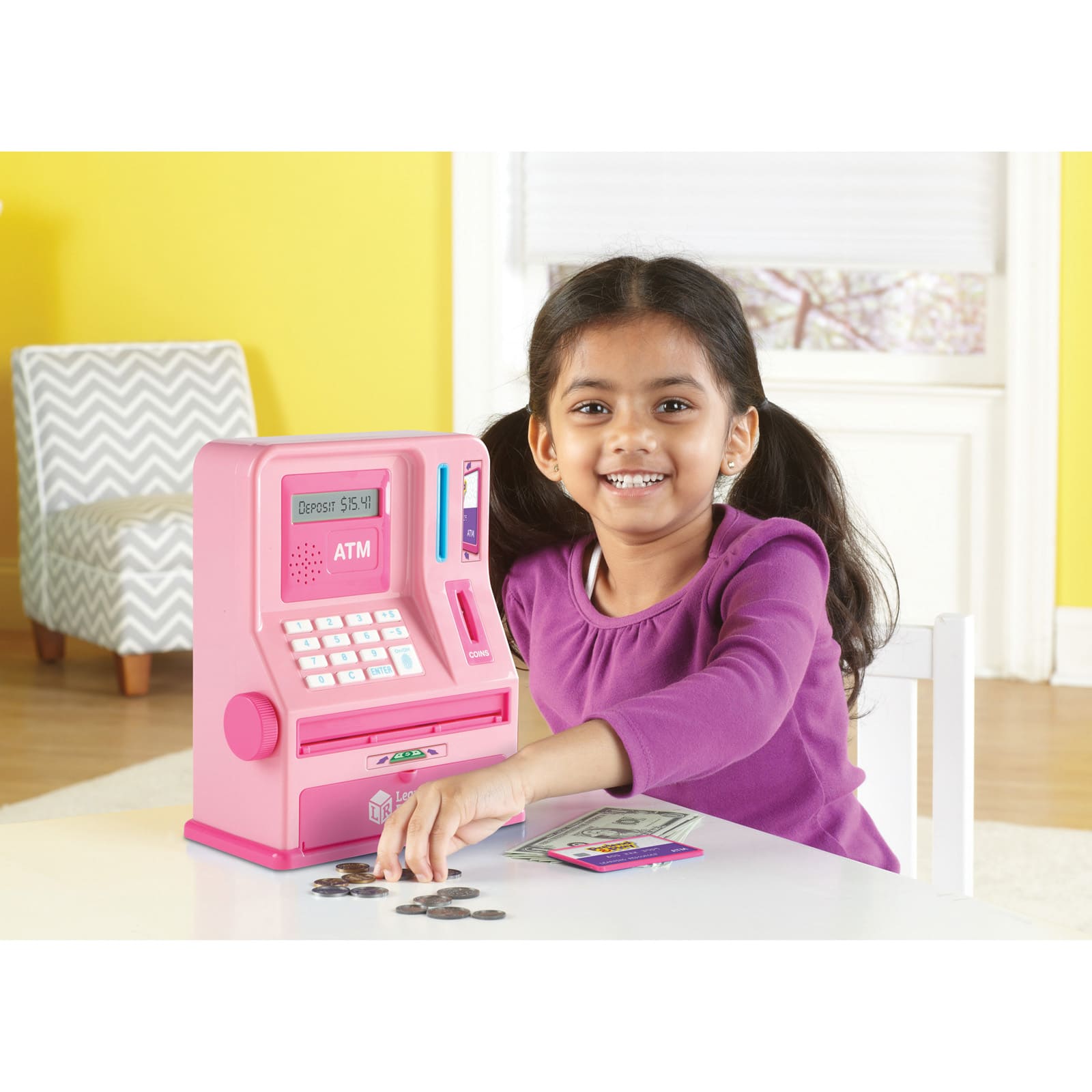 Learning Resources&#xAE; Pretend &#x26; Play Teaching ATM Bank