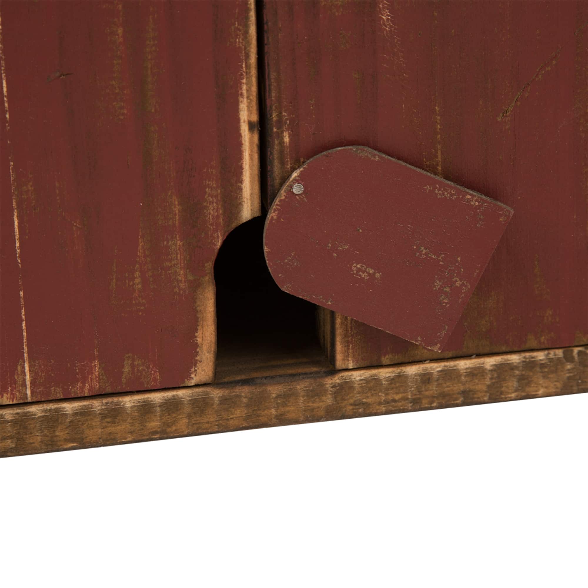 Glitzhome® 20.67" Extra-Large Rustic Wood Barn Birdhouse