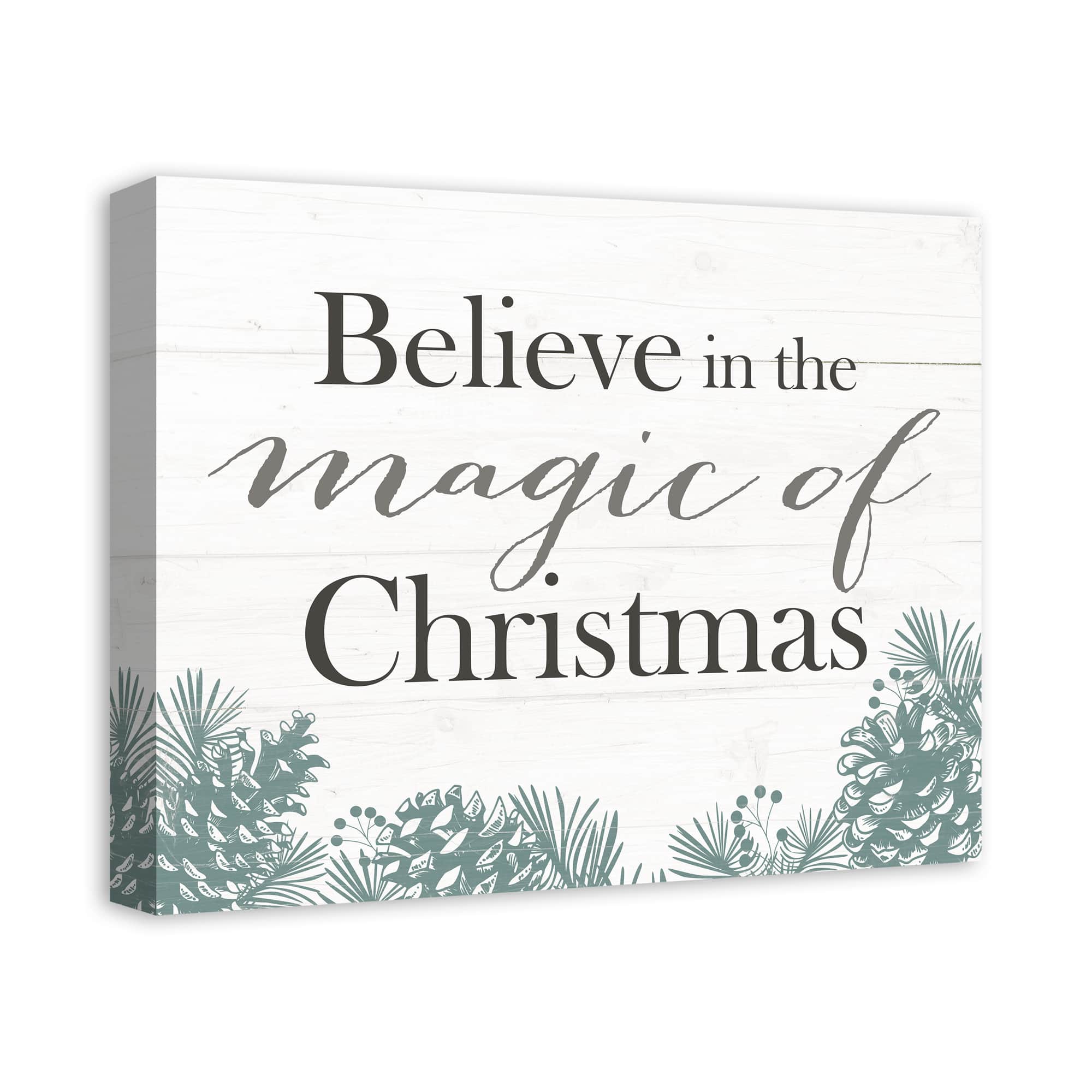 Believe in the Magic of Christmas Canvas Wall Art