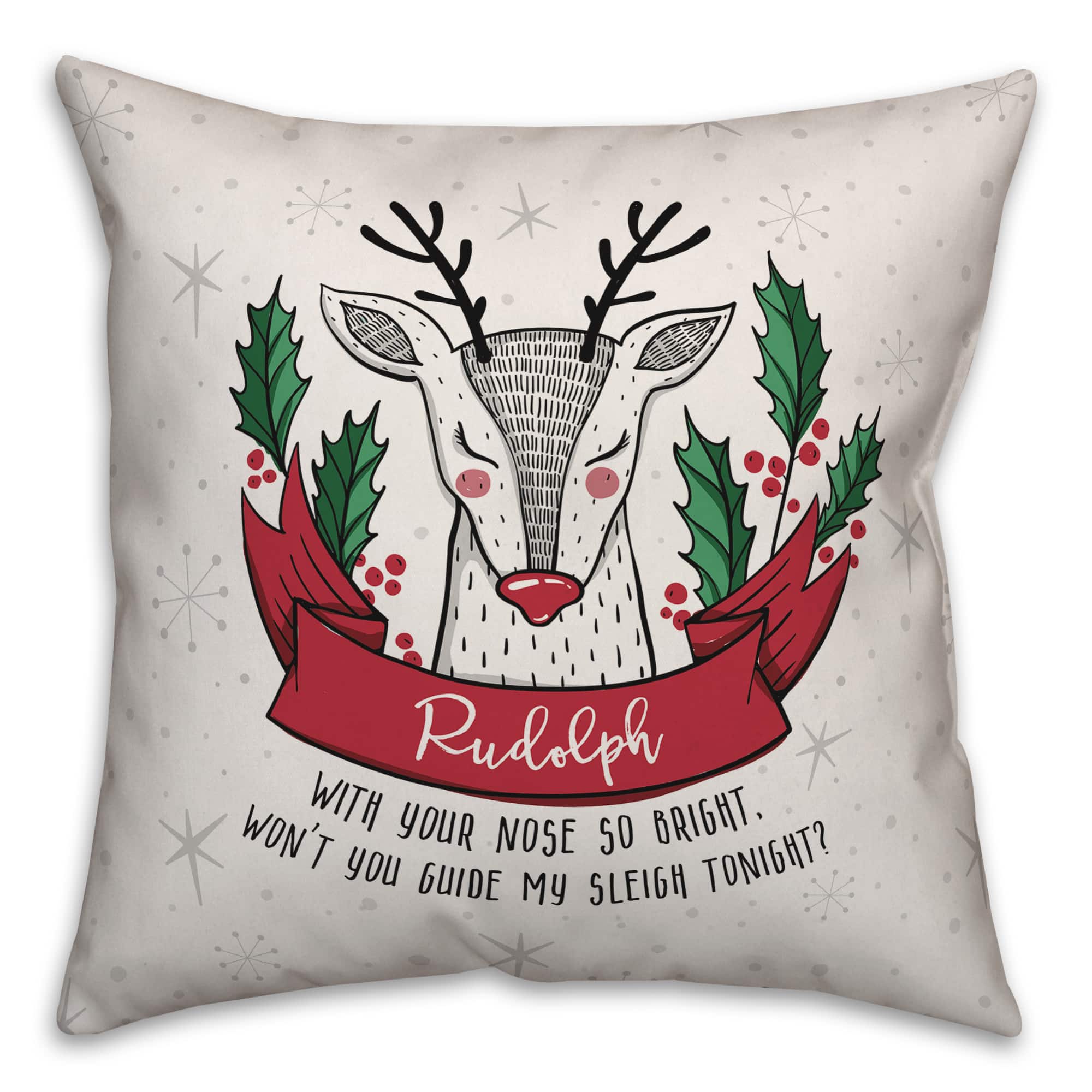 Designs Direct Midcentury Modern Rudolph 18x18 Throw Pillow