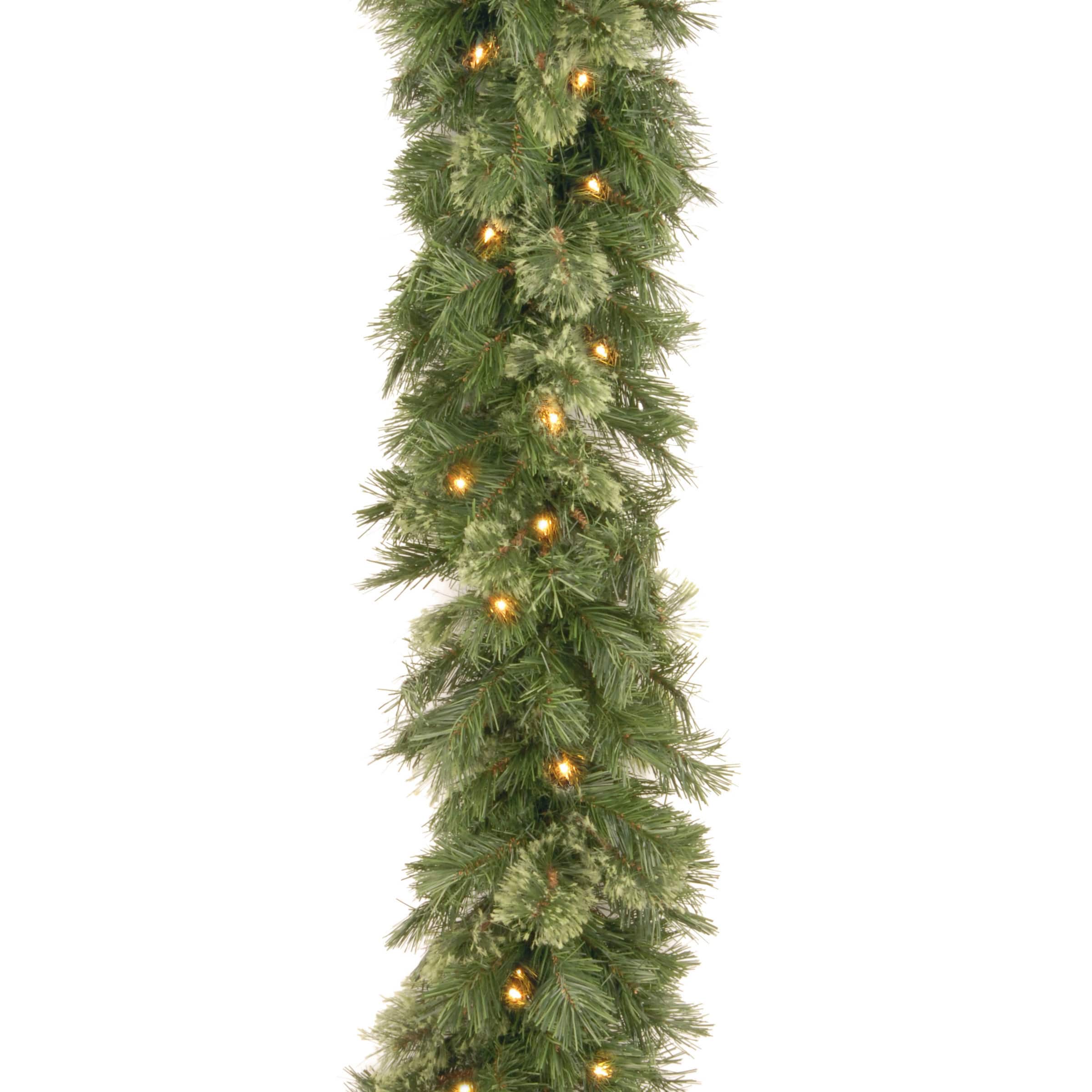 9' x 10" Pre-lit Wispy Willow Artificial Christmas Garland with 50 Clear Lights