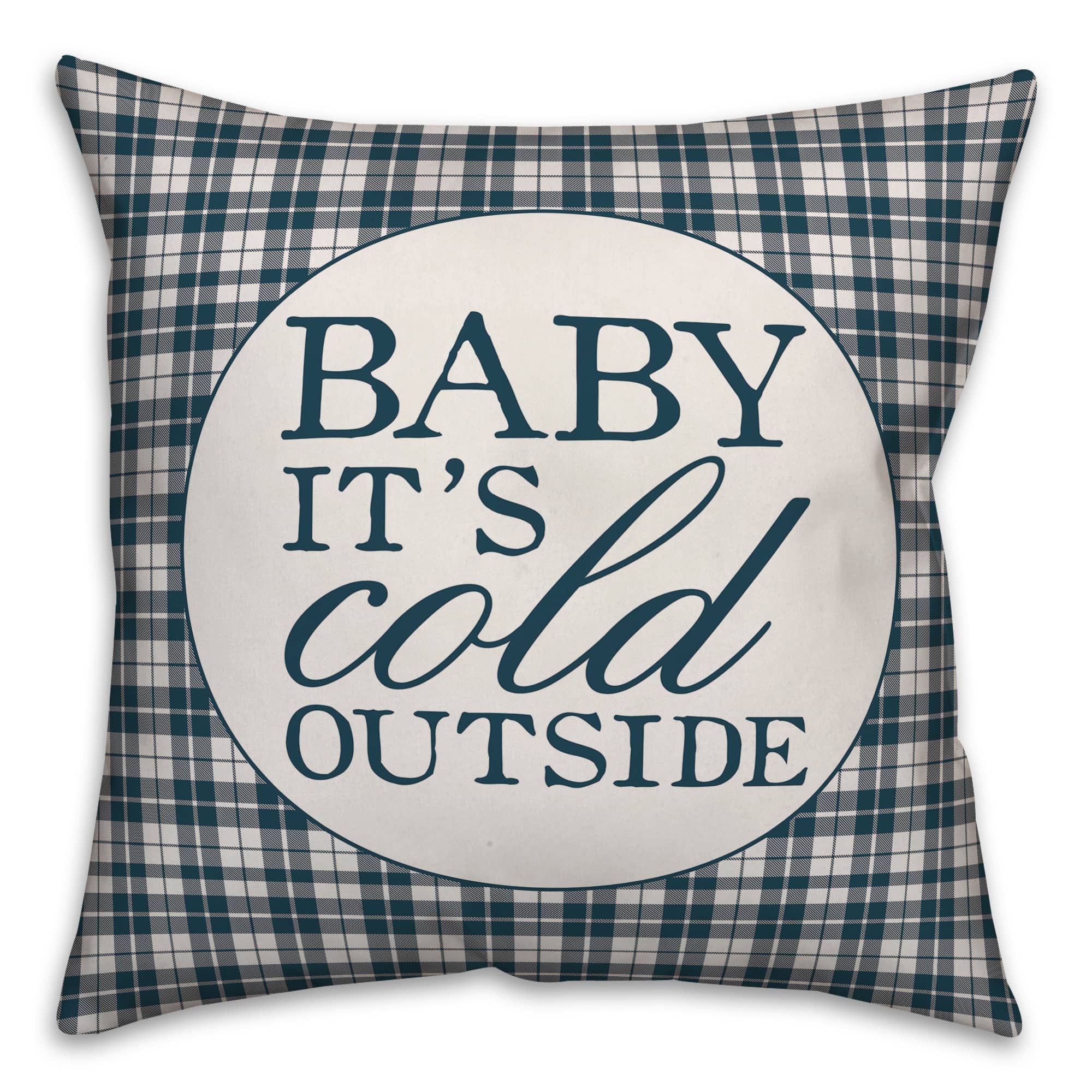 Baby It's Cold Outside Throw Pillow