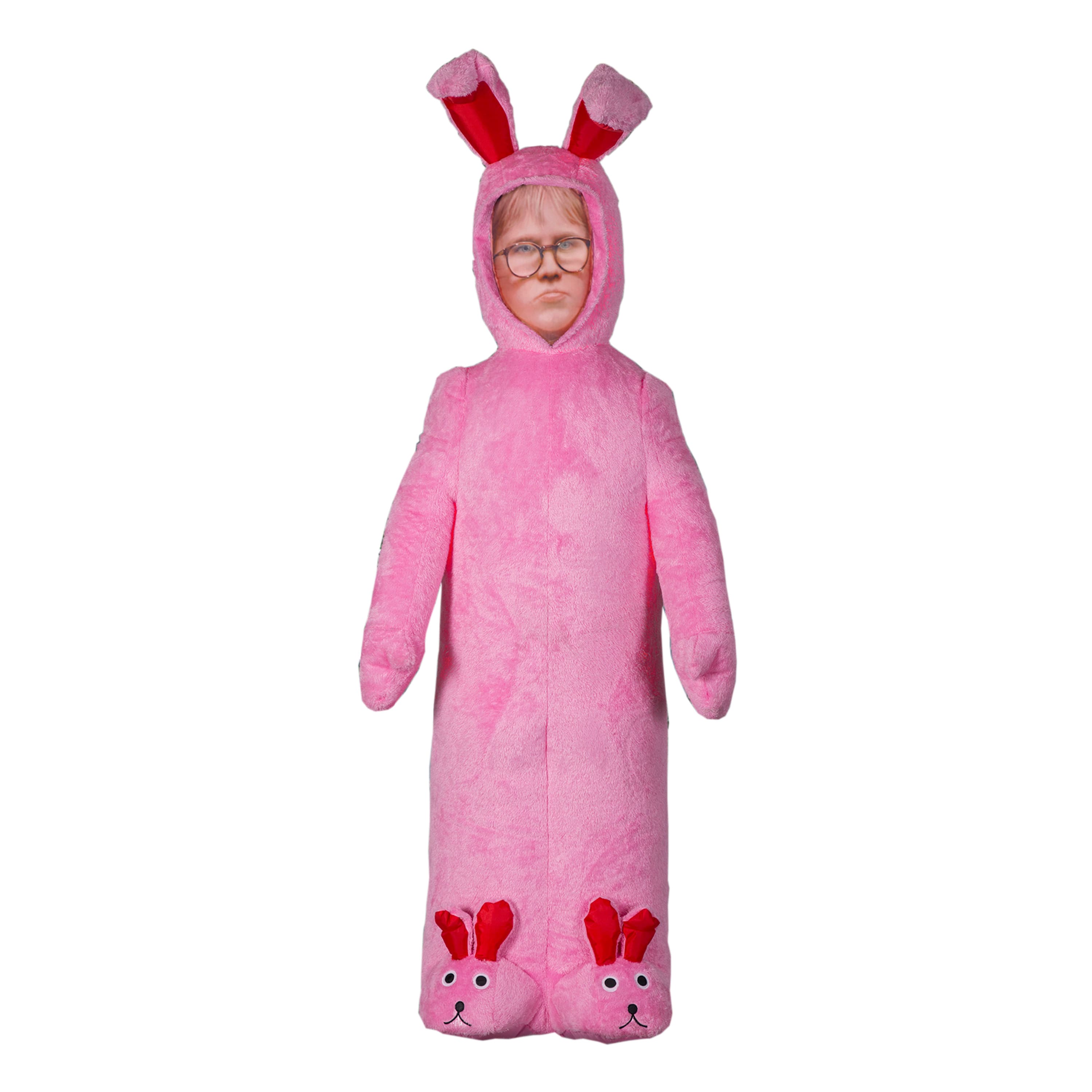 ralphie in a pink bunny suit
