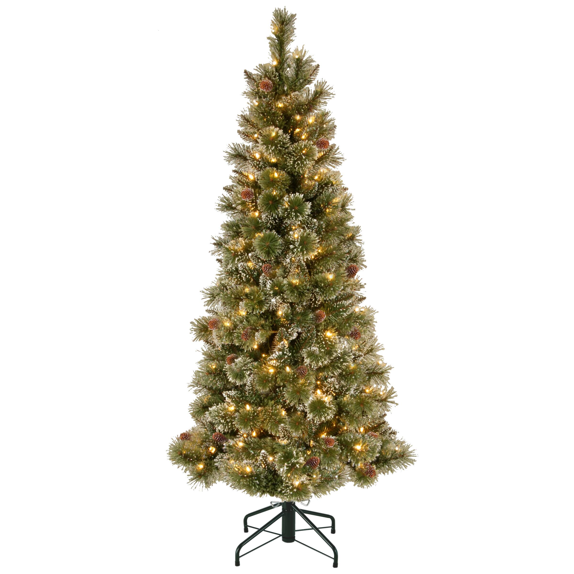 Find The 5ft Pre Lit Glistening Pine Pencil Slim Artificial Christmas Tree Clear Lights At Michaels 5ft Pre Lit Pencil Christmas Tree