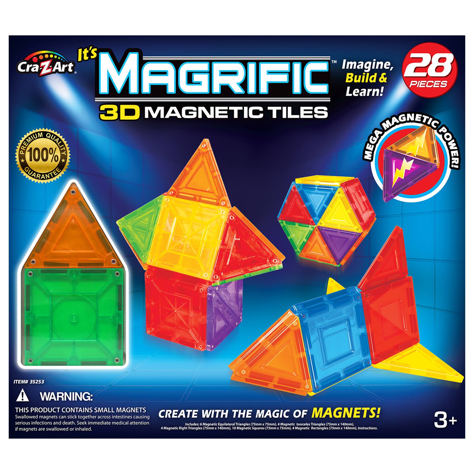 3d magnetic tiles