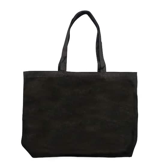Back to Basics™ Canvas Tote Bag, Large, Black