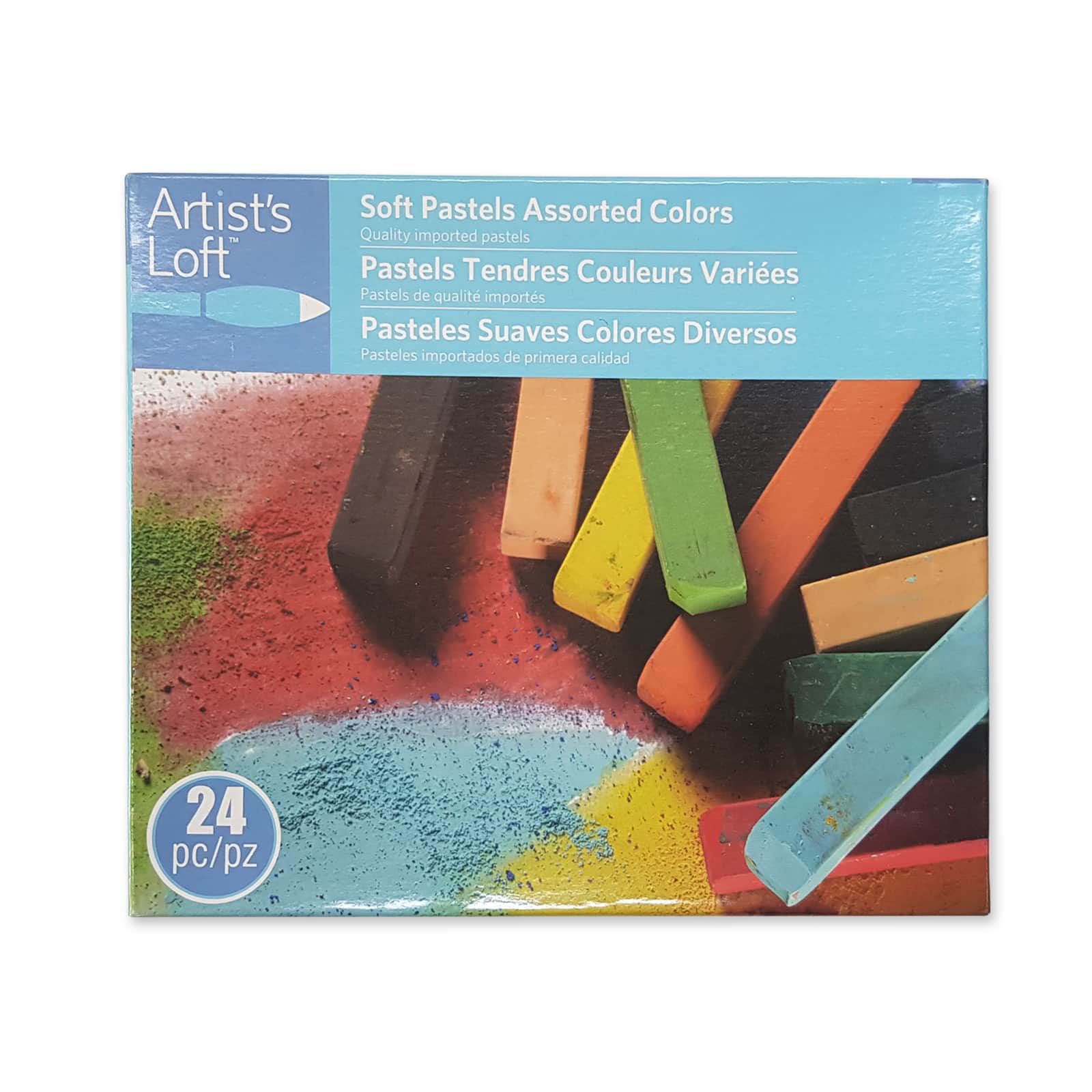  COLOUR BLOCK 24pc Assorted Soft Pastels Art Set  Chalk  Pastels Ideal for Artists, Students and Beginner, Kids and Adults of any  Age : Arts, Crafts & Sewing