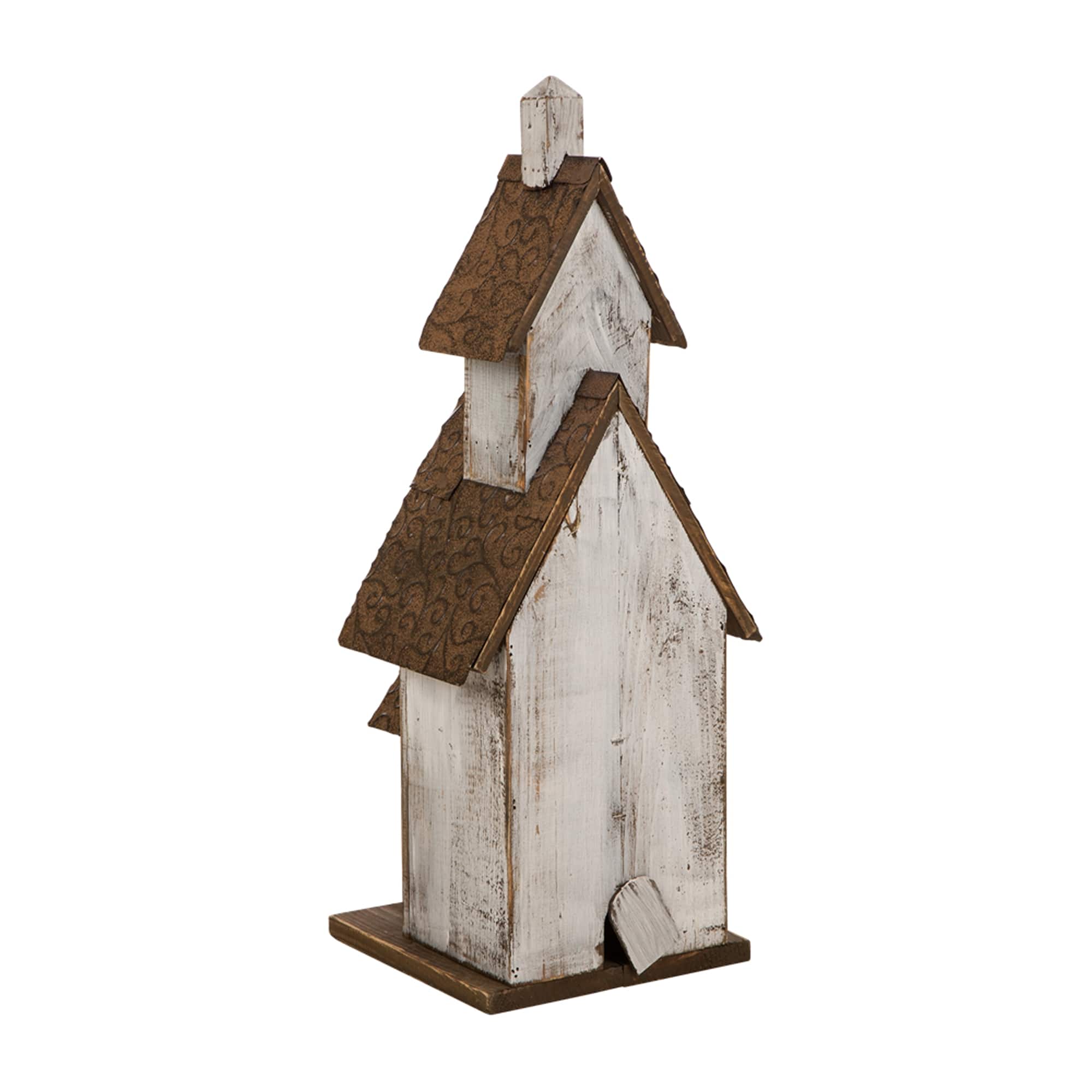 Glitzhome® 23.62" Extra-Large Rustic Wooden Birdhouse