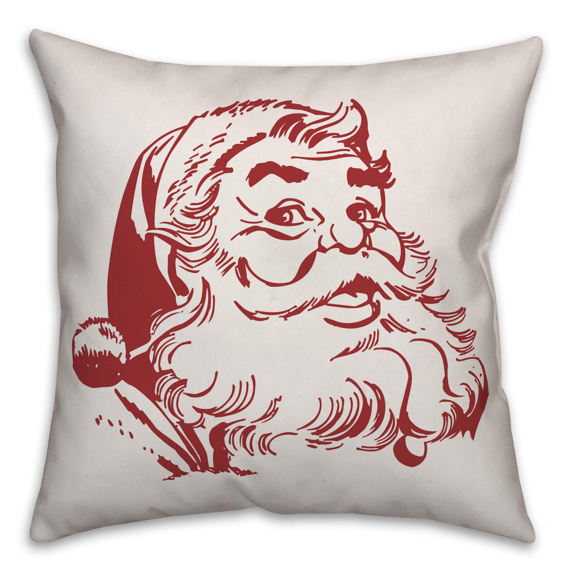 Designs Direct Santa 18x18 Throw Pillow