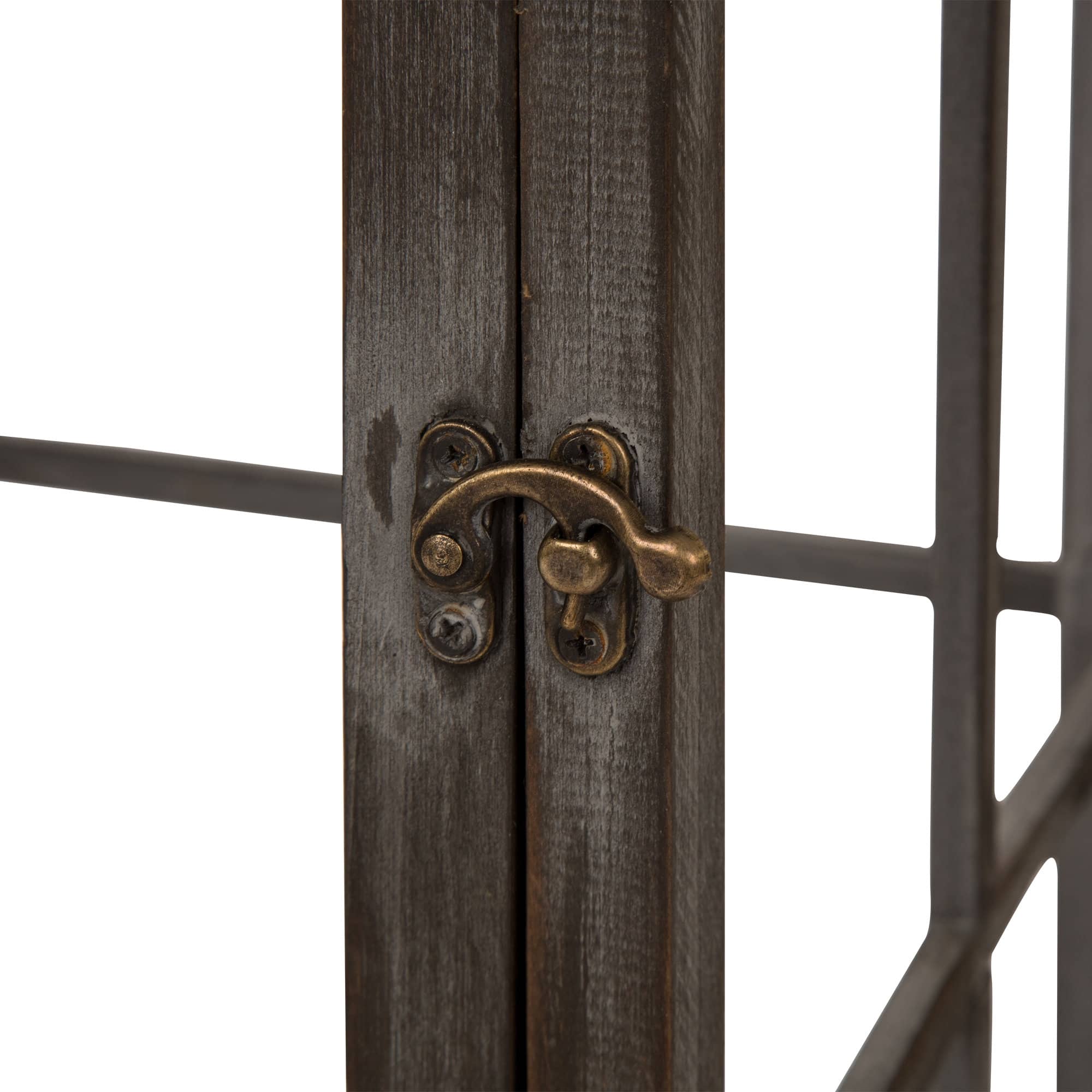 Glitzhome&#xAE; Oversized Wood &#x26; Metal Lantern Set