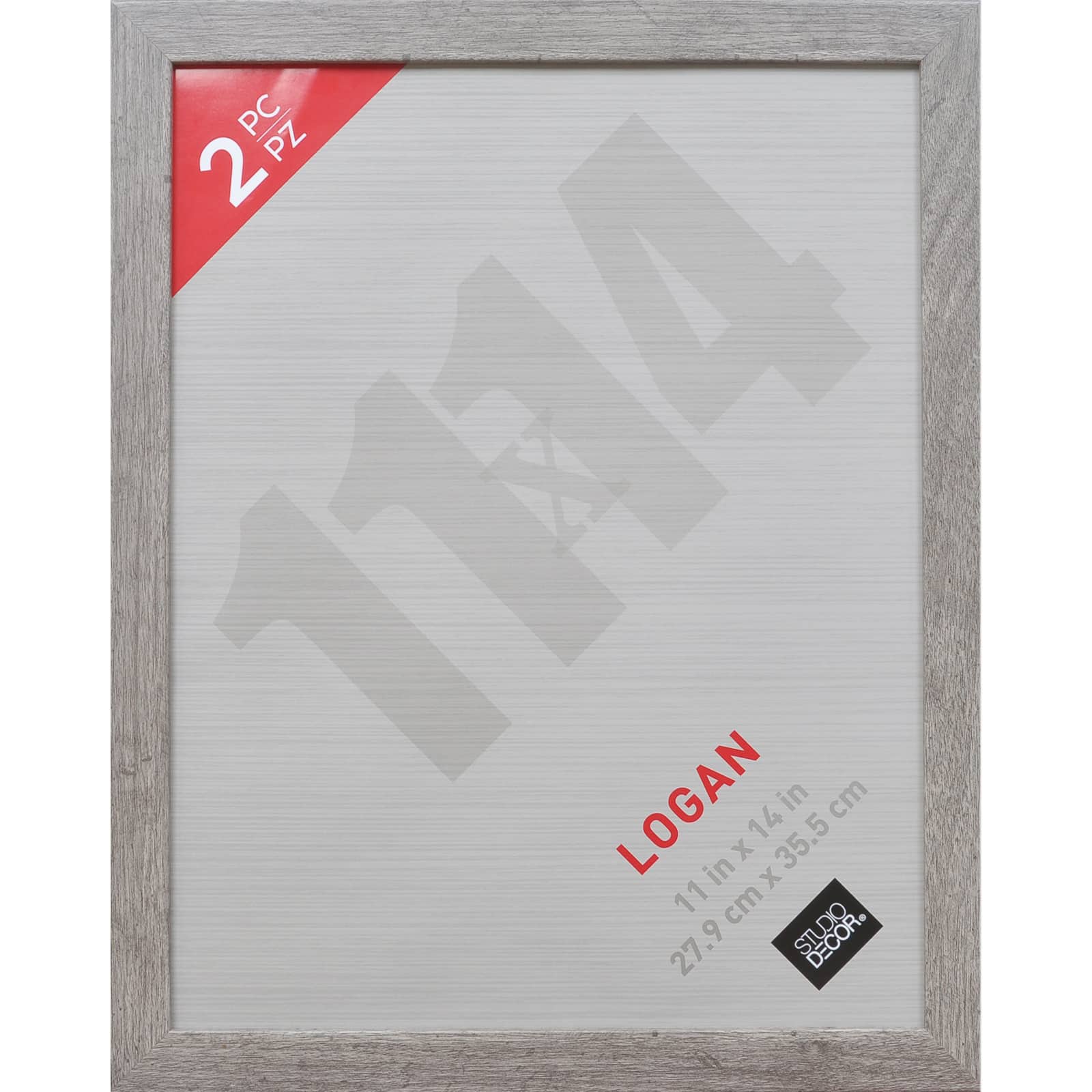 6 Packs: 2 ct. (12 total) Gray 11" x 14" Wall Frames, Logan by Studio Décor®