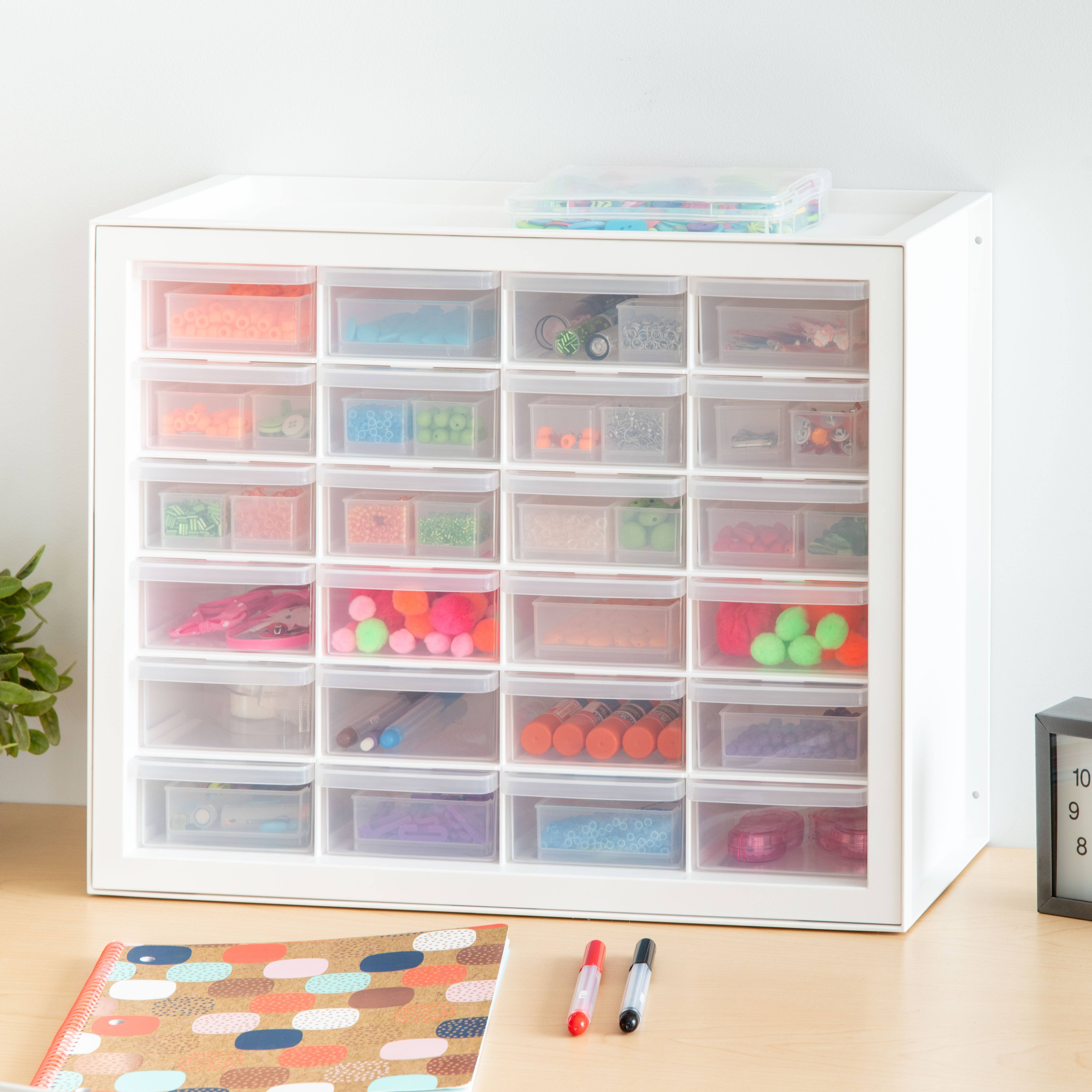 Shop For The Iris White 24 Drawer Parts Organizer At Michaels