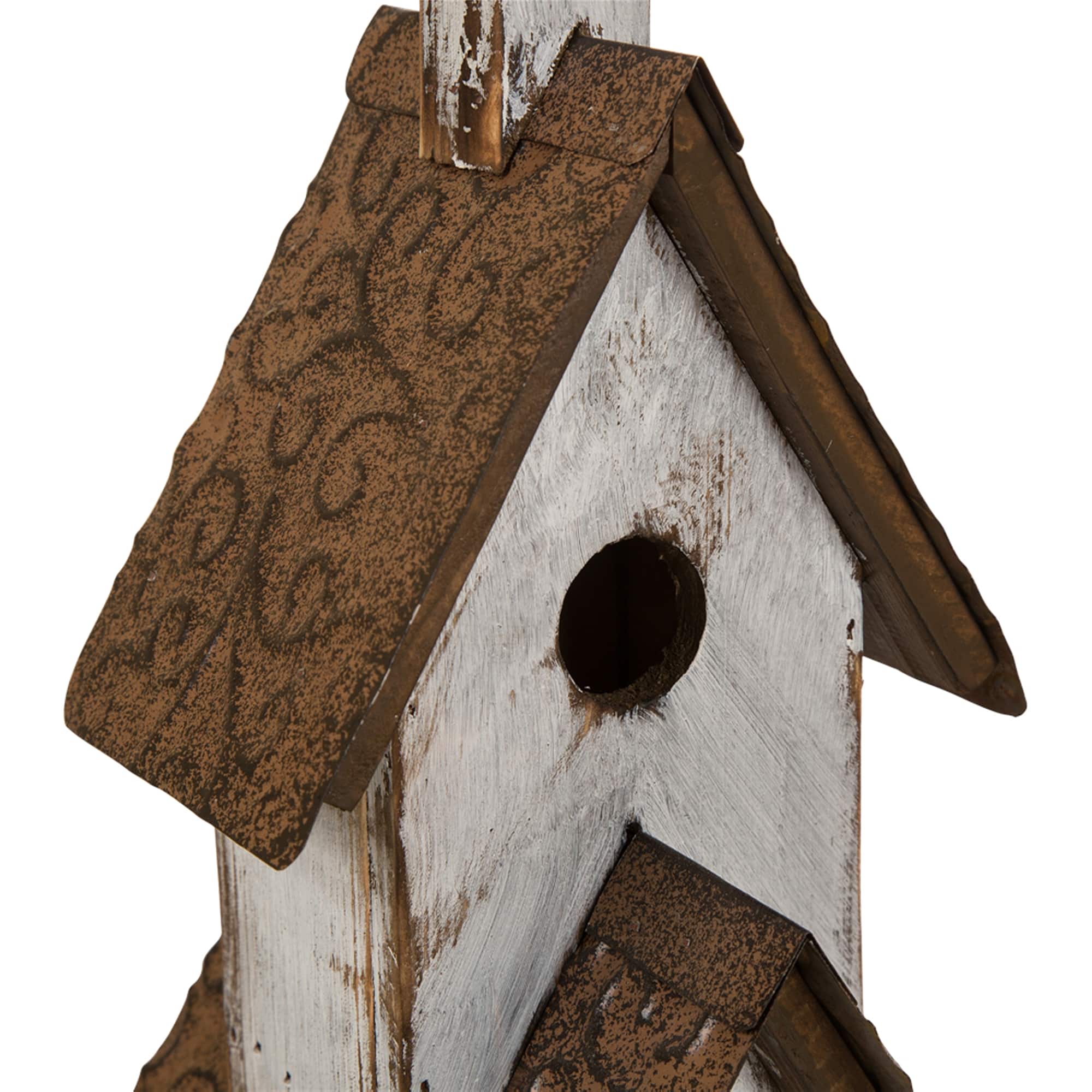 Glitzhome® 23.62" Extra-Large Rustic Wooden Birdhouse