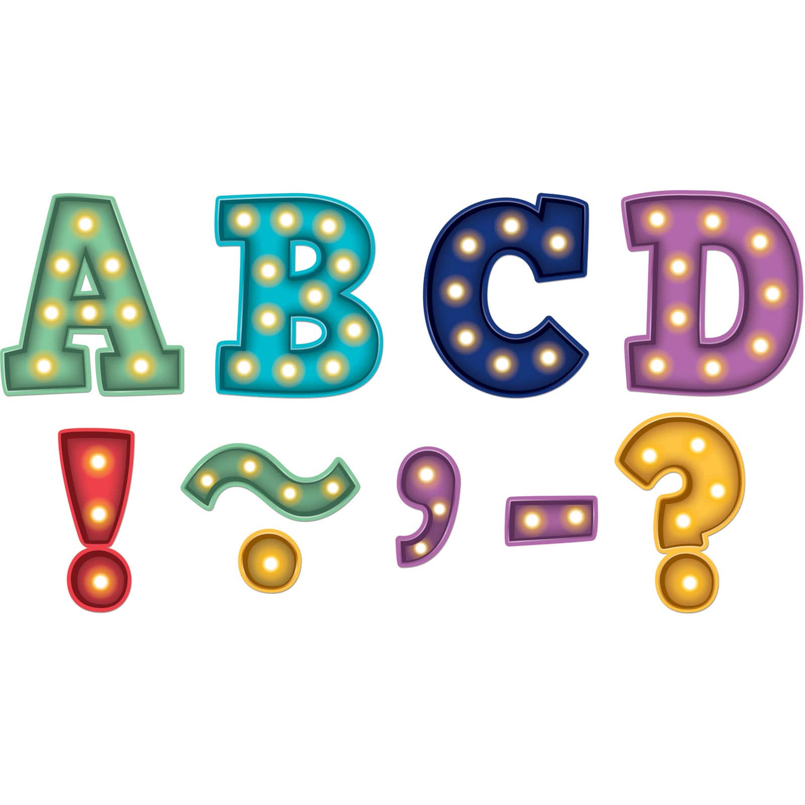 Teacher Created Resources Marquee Bold Block 3 Magnetic Letters