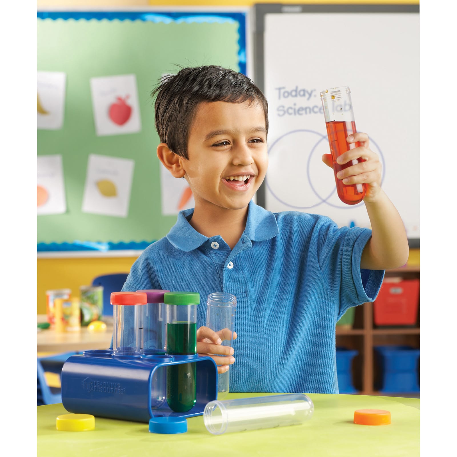 Learning Resources Primary Science Jumbo Test Tubes With Stand for sale online 